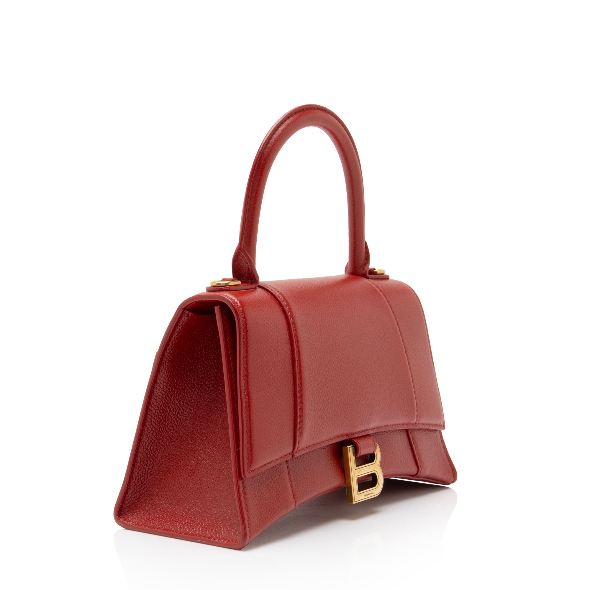 Balenciaga Grained Calfskin Hourglass Small Top Handle