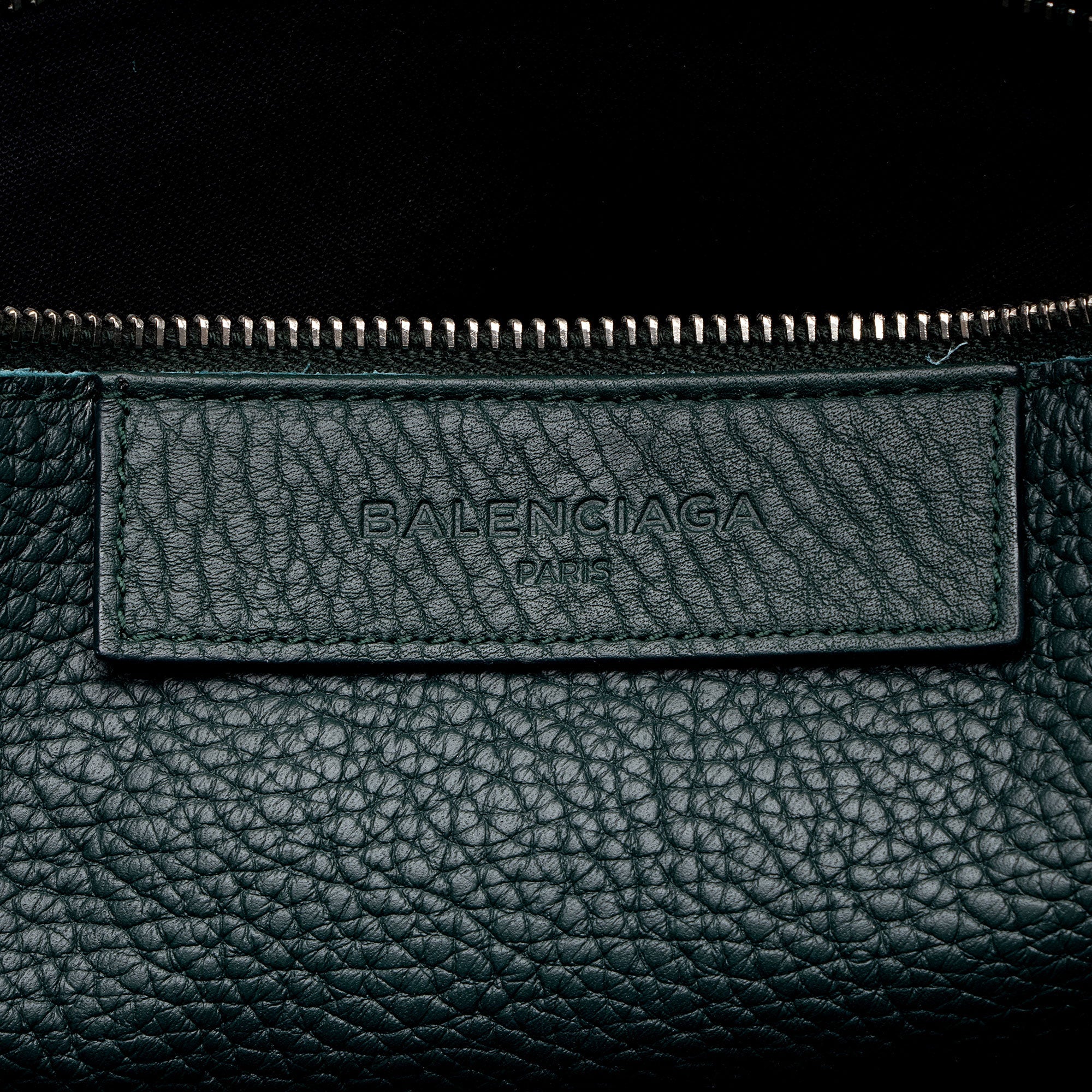 Balenciaga Leather Blackout City Satchel