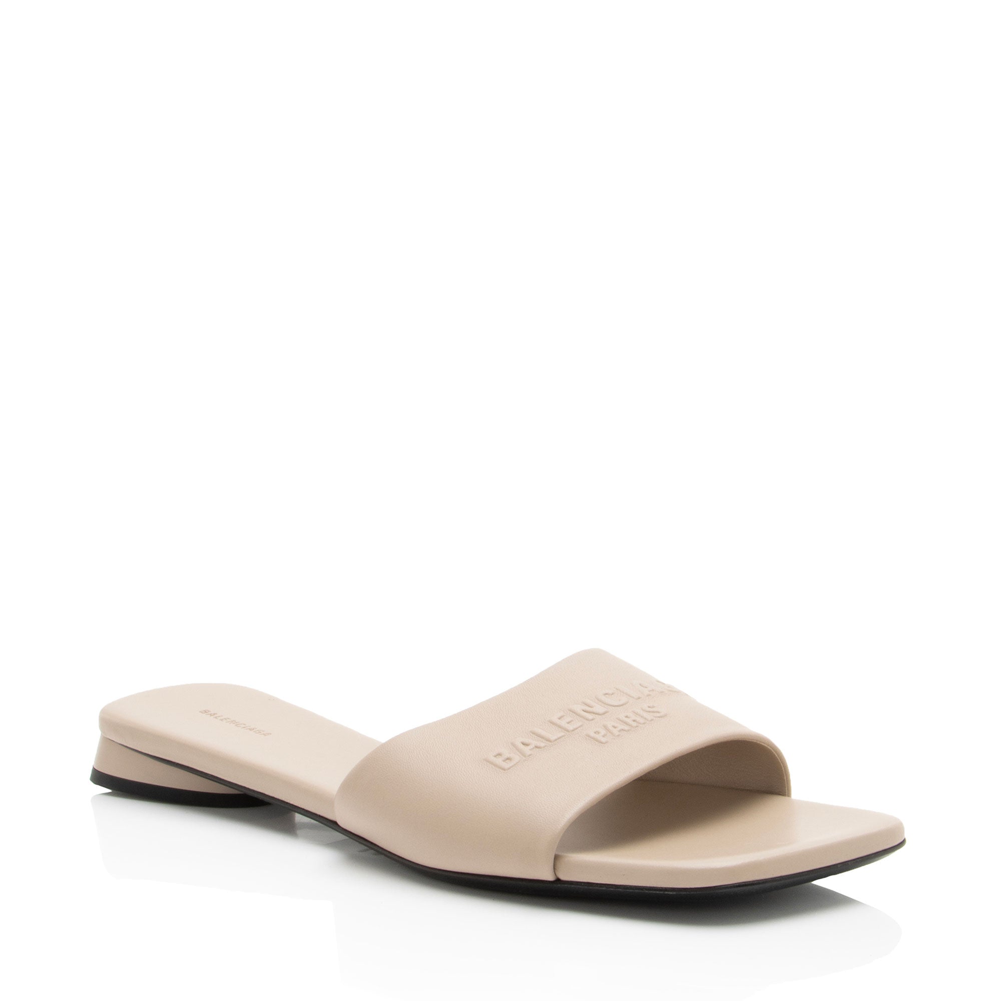 Balenciaga Leather Duty Free Slides - Size 7 / 37