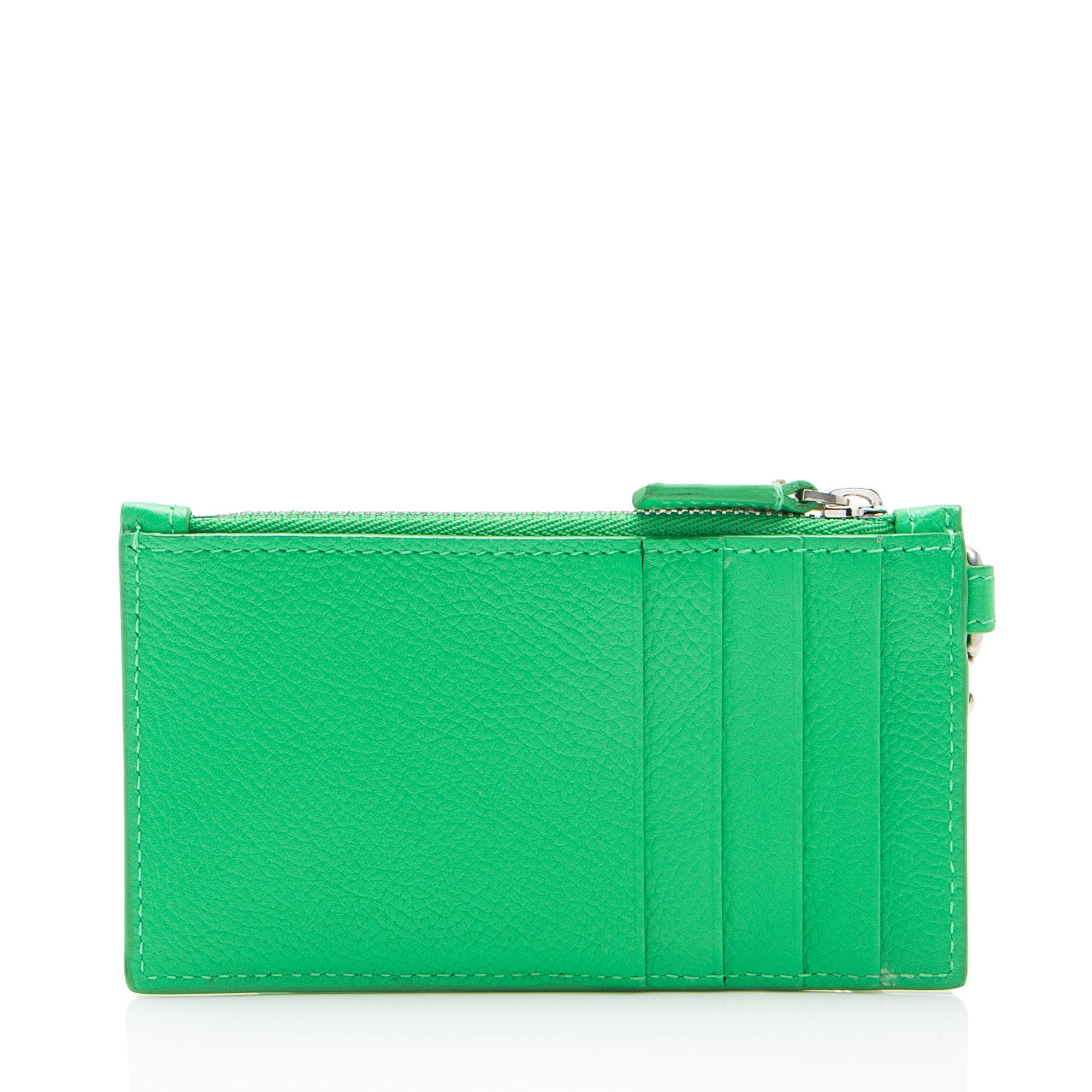 Balenciaga Leather Logo Card Holder On Strap