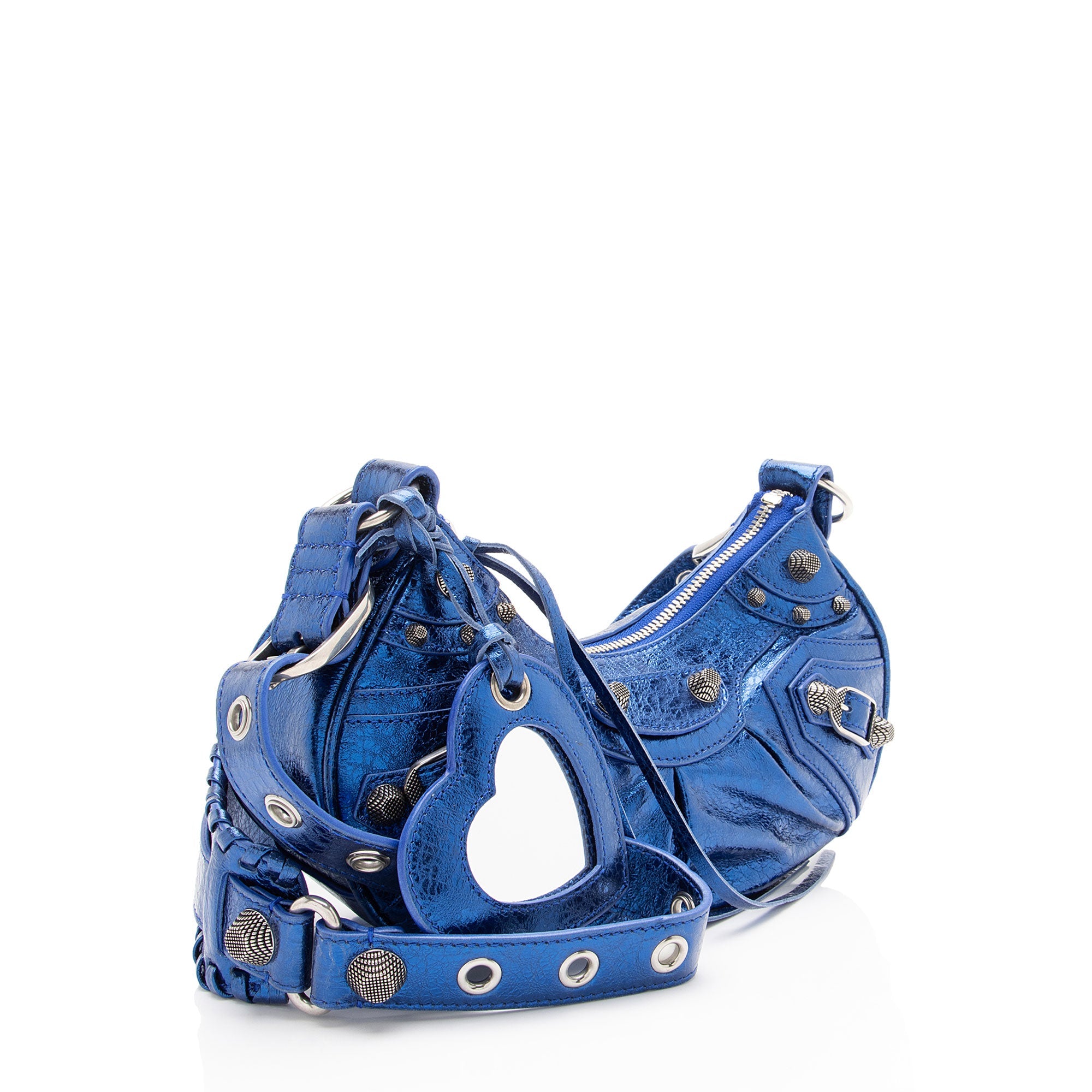 Balenciaga Metallic Arena Lambskin Le Cagole XS Shoulder Bag