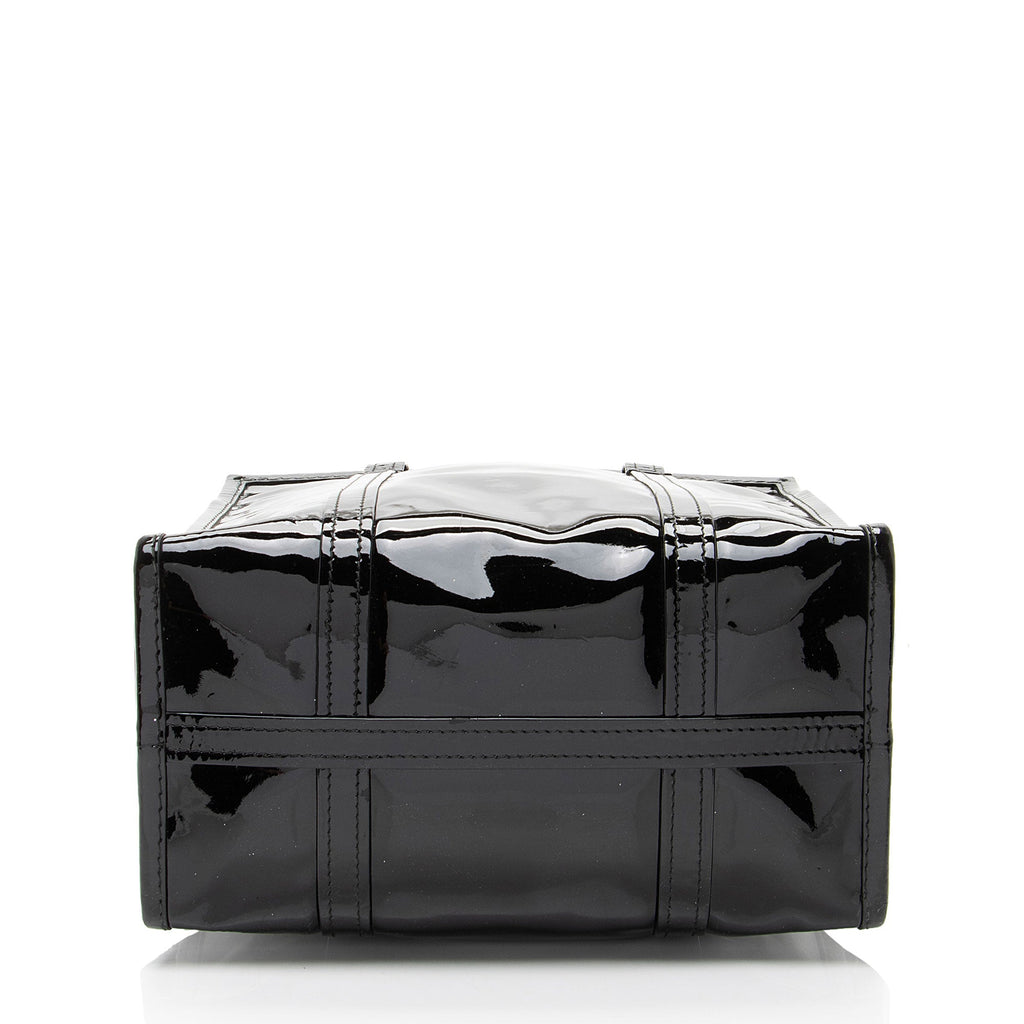 Balenciaga Patent Leather Bazar Small Shopper Tote