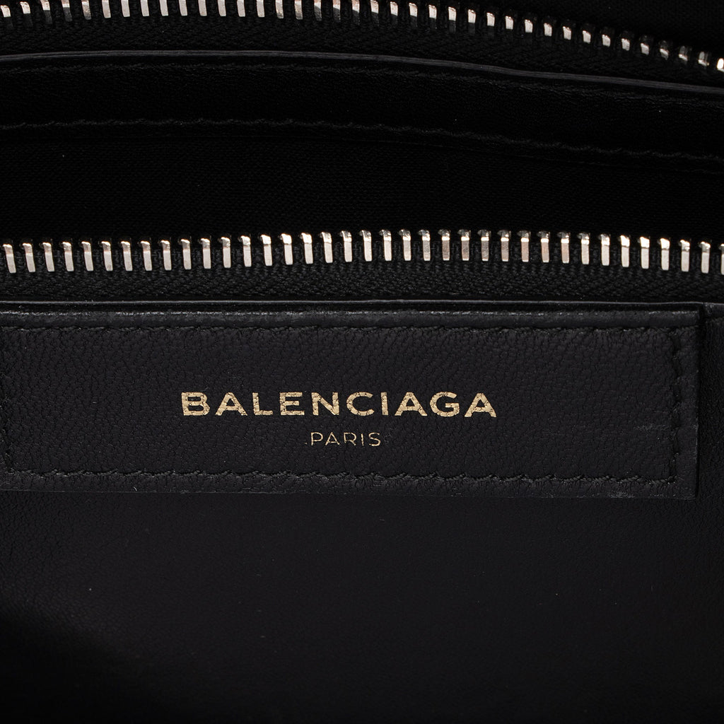 Balenciaga Patent Leather Bazar Small Shopper Tote