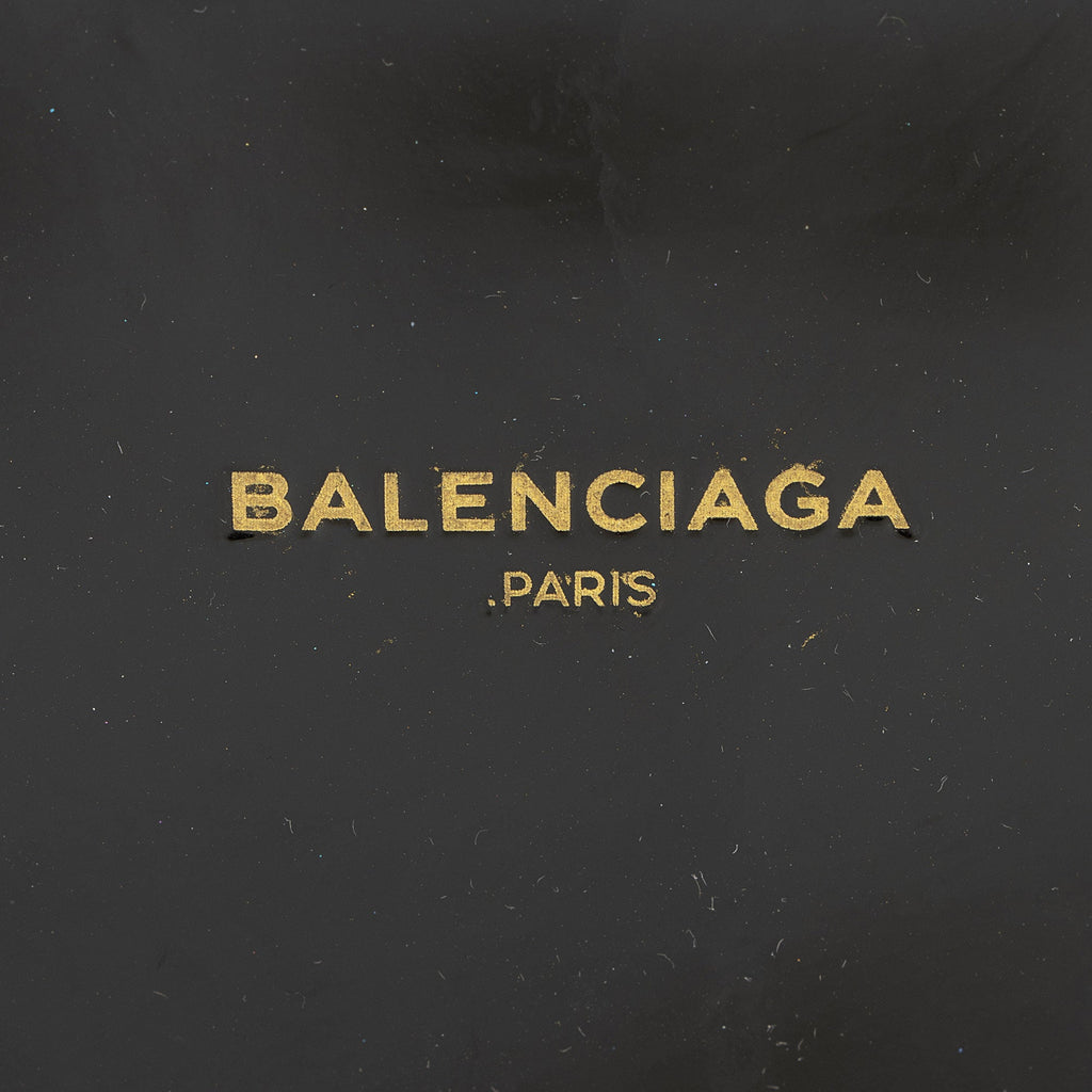 Balenciaga Patent Leather Bazar Small Shopper Tote