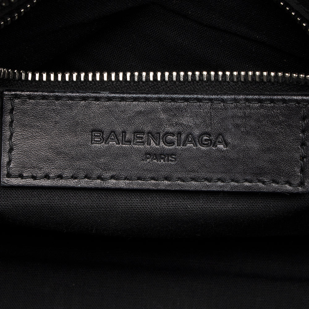 Balenciaga Patent Matte Calfskin Metal Edge City Mini Satchel - FINAL SALE (SHF-17574)