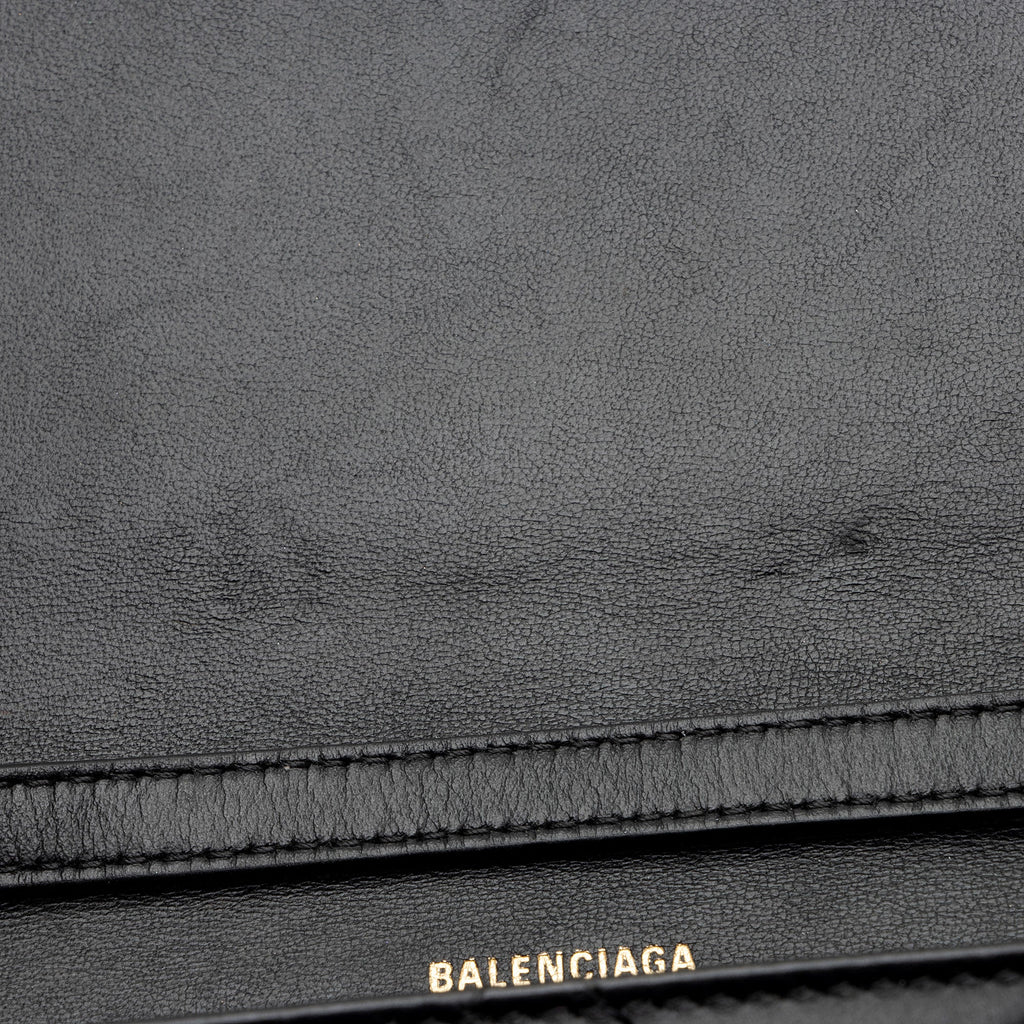 Balenciaga Quilted Calfskin B Phone Holder Crossbody (SHF-wF8OTg)