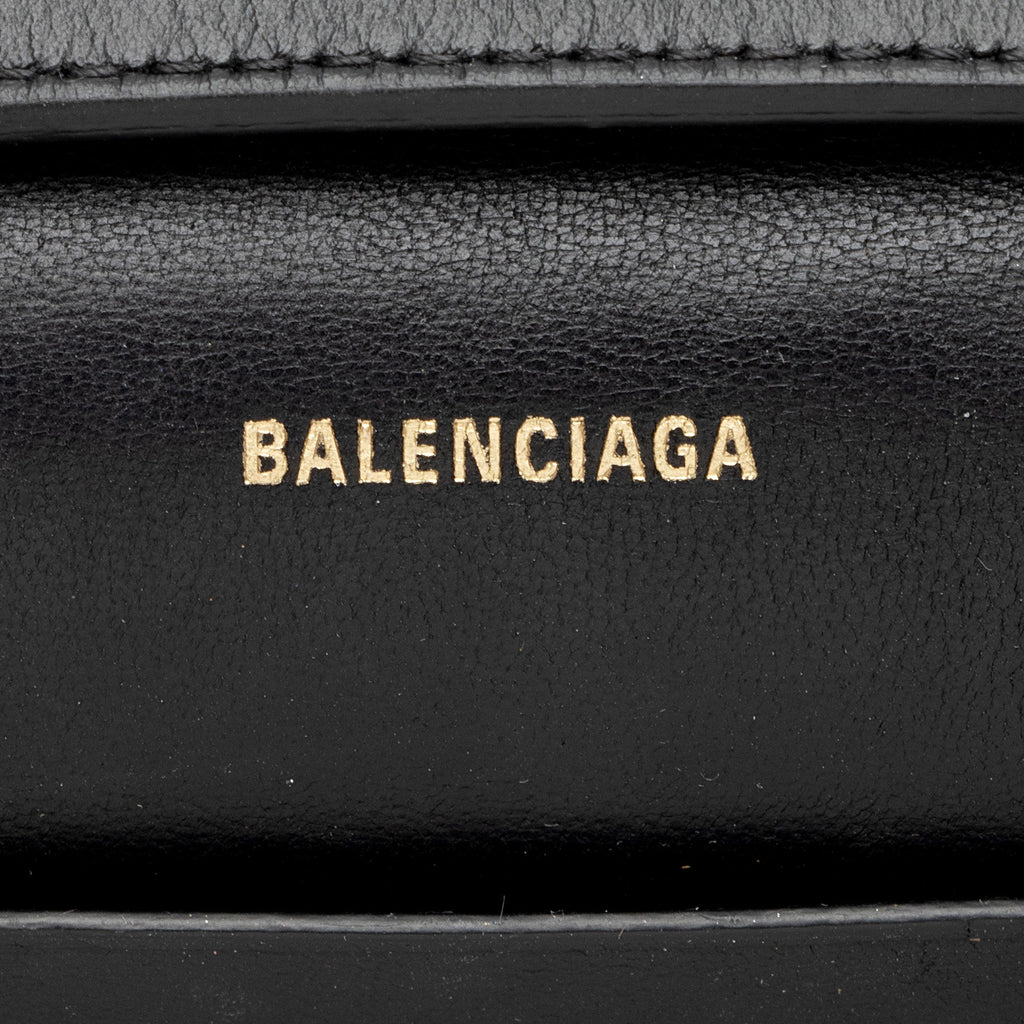 Balenciaga Quilted Calfskin B Phone Holder Crossbody (SHF-wF8OTg)