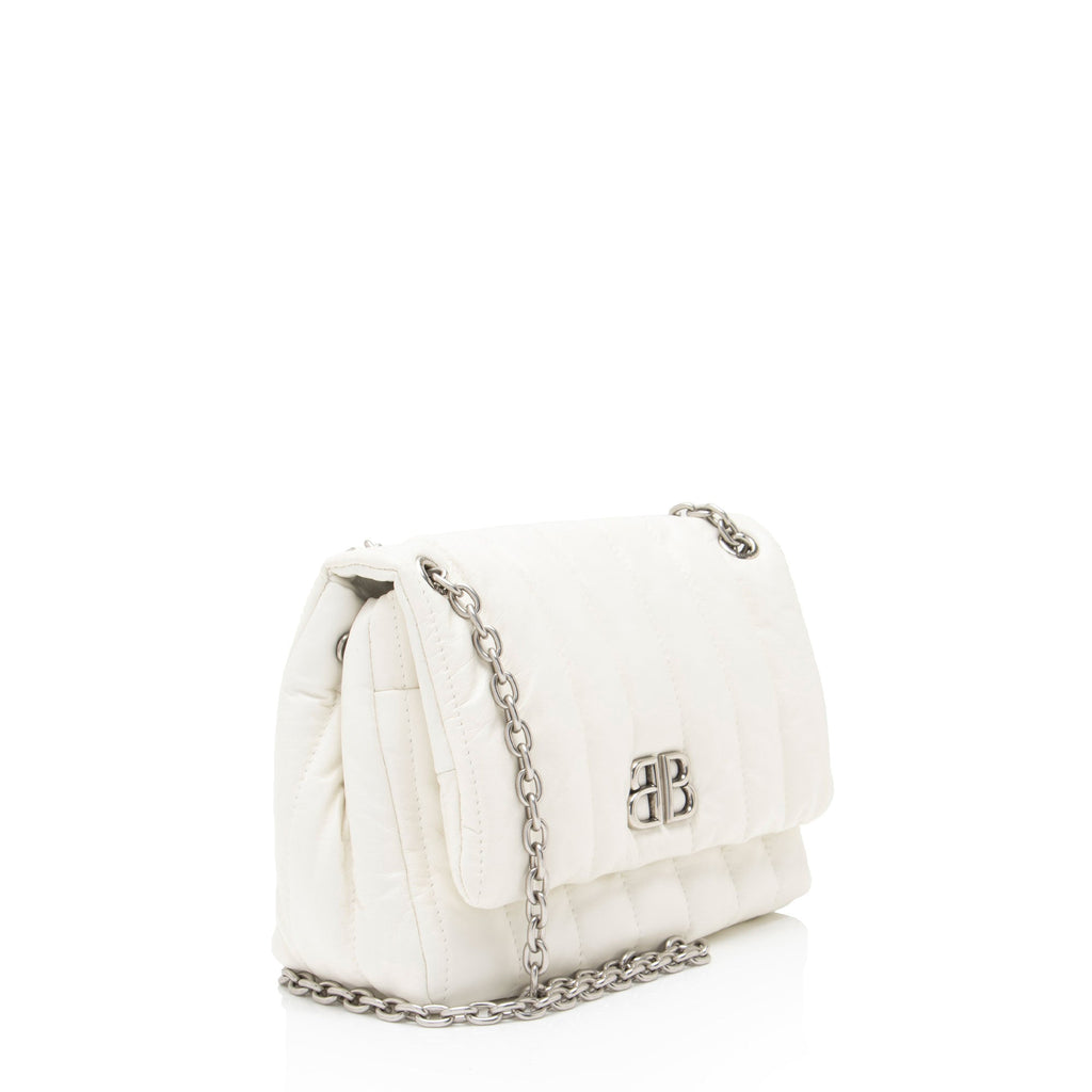 Balenciaga Quilted Leather Monaco Mini Shoulder Bag