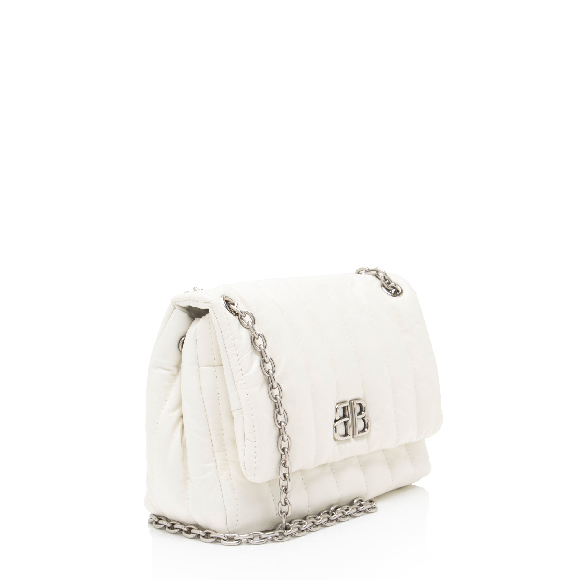 Balenciaga Quilted Leather Monaco Mini Shoulder Bag