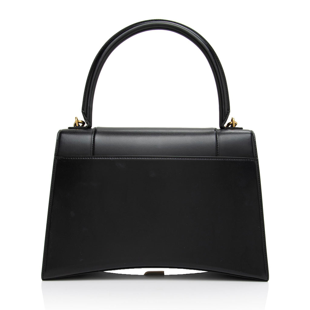 Balenciaga Shiny Calfskin Hourglass Medium Satchel (SHF-T4GYIa)