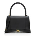 Balenciaga Shiny Calfskin Hourglass Medium Satchel (SHF-T4GYIa)