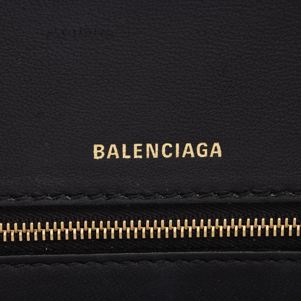 Balenciaga Shiny Calfskin Hourglass Medium Satchel (SHF-T4GYIa)