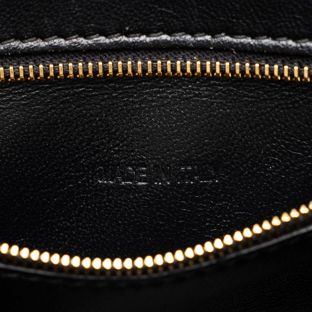 Balenciaga Shiny Croc Embossed Calfskin Hourglass Small Top Handle