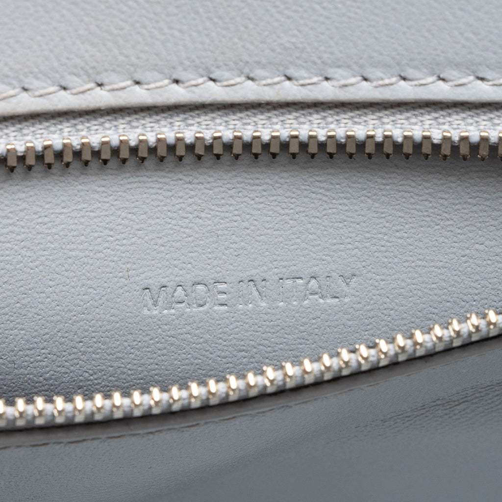 Balenciaga Shiny Croc Embossed Calfskin Hourglass Small Top Handle