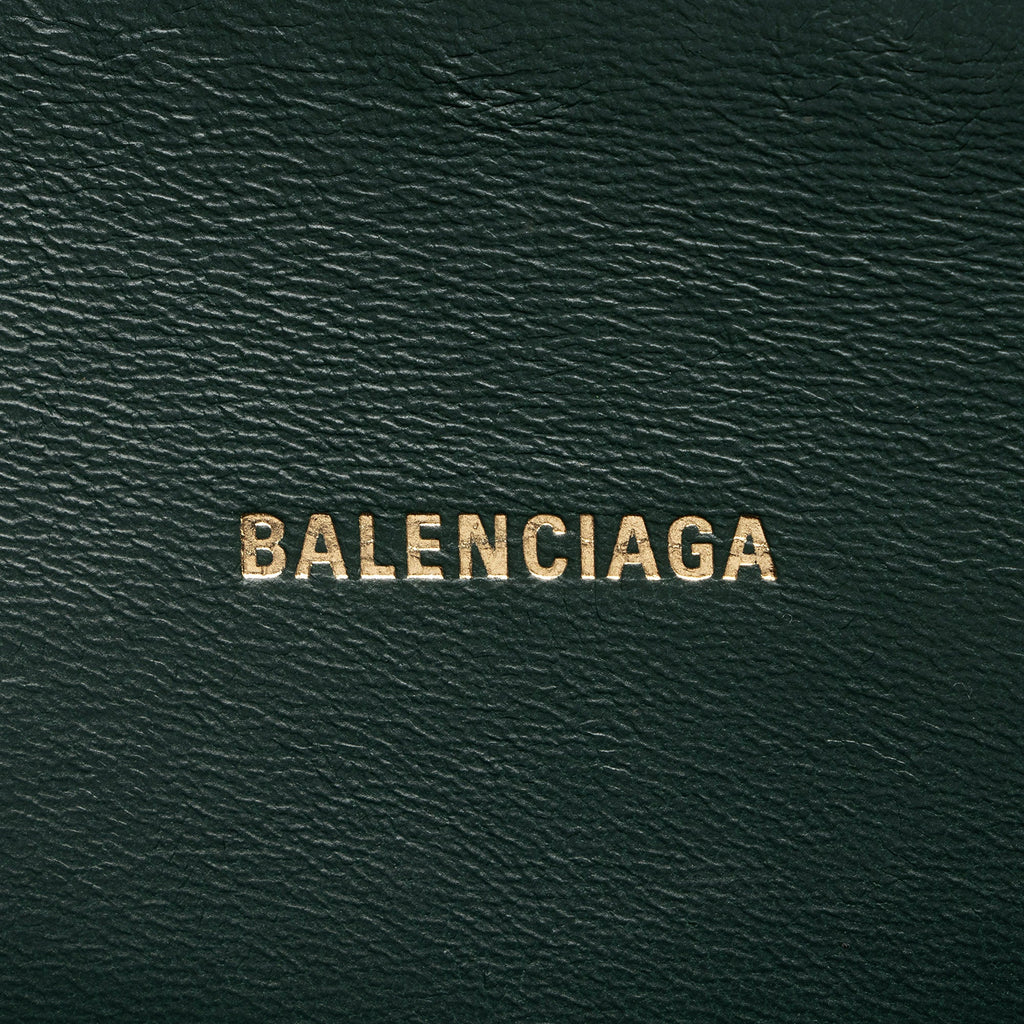 Balenciaga Shiny Croc Embossed Calfskin Hourglass XS Satchel (SHF-7TCss3)