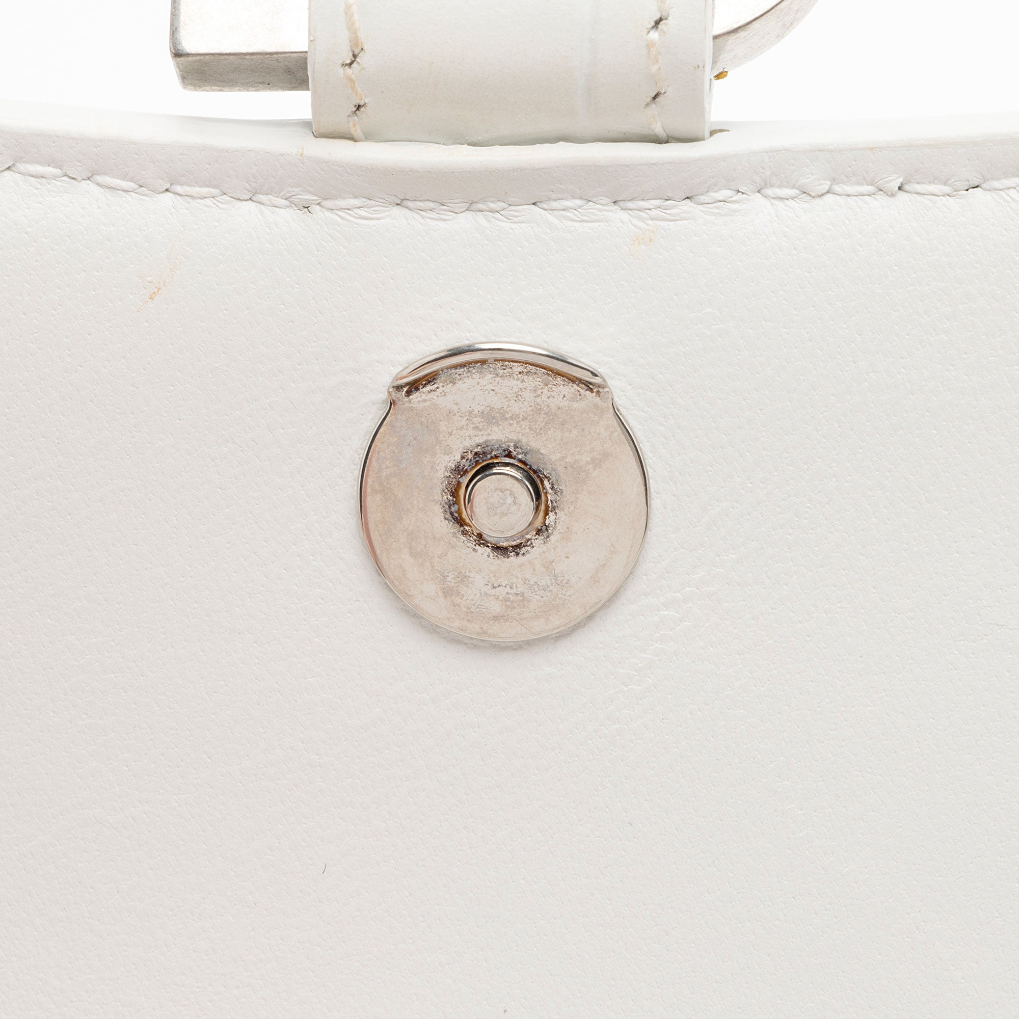 Balenciaga Shiny Croc Embossed Calfskin Hourglass XS Top Handle (SHF-phP4Bs)