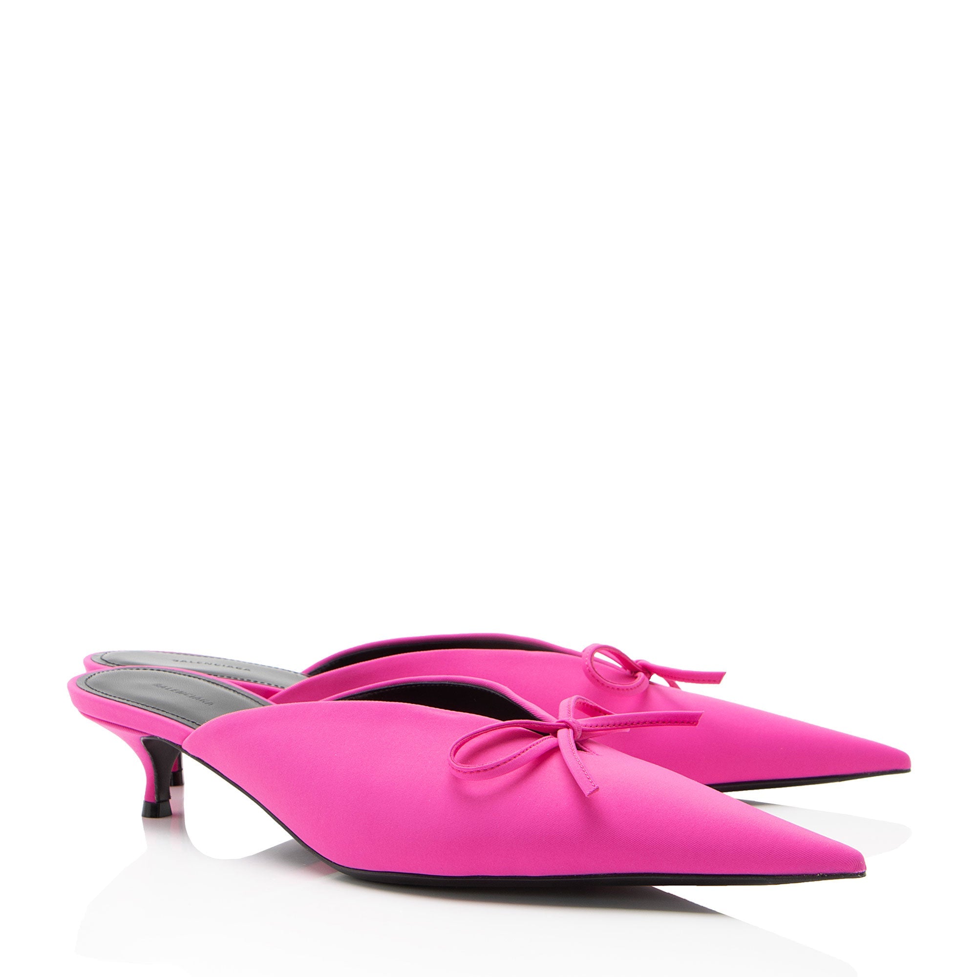 Balenciaga Spandex Bow Knife Mule Pumps - Size 10 / 40