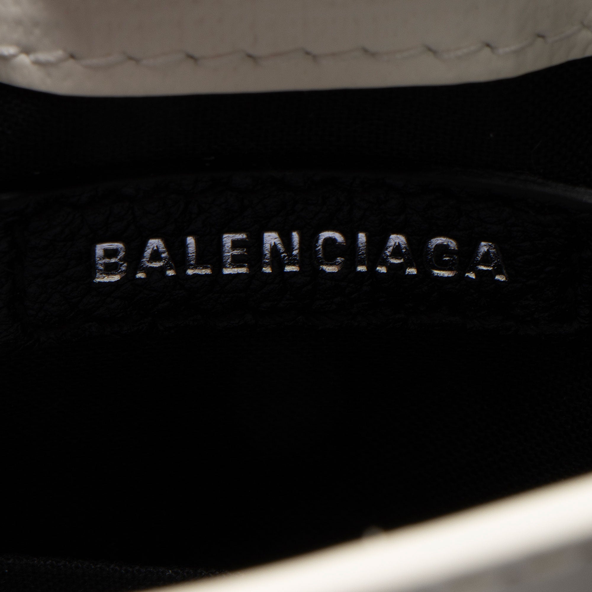 Balenciaga Textured Calfskin Phone Holder Crossbody