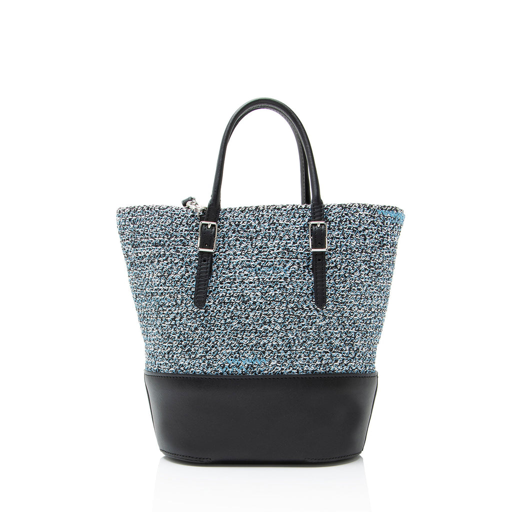 Balenciaga Tweed Leather Cabas Tote