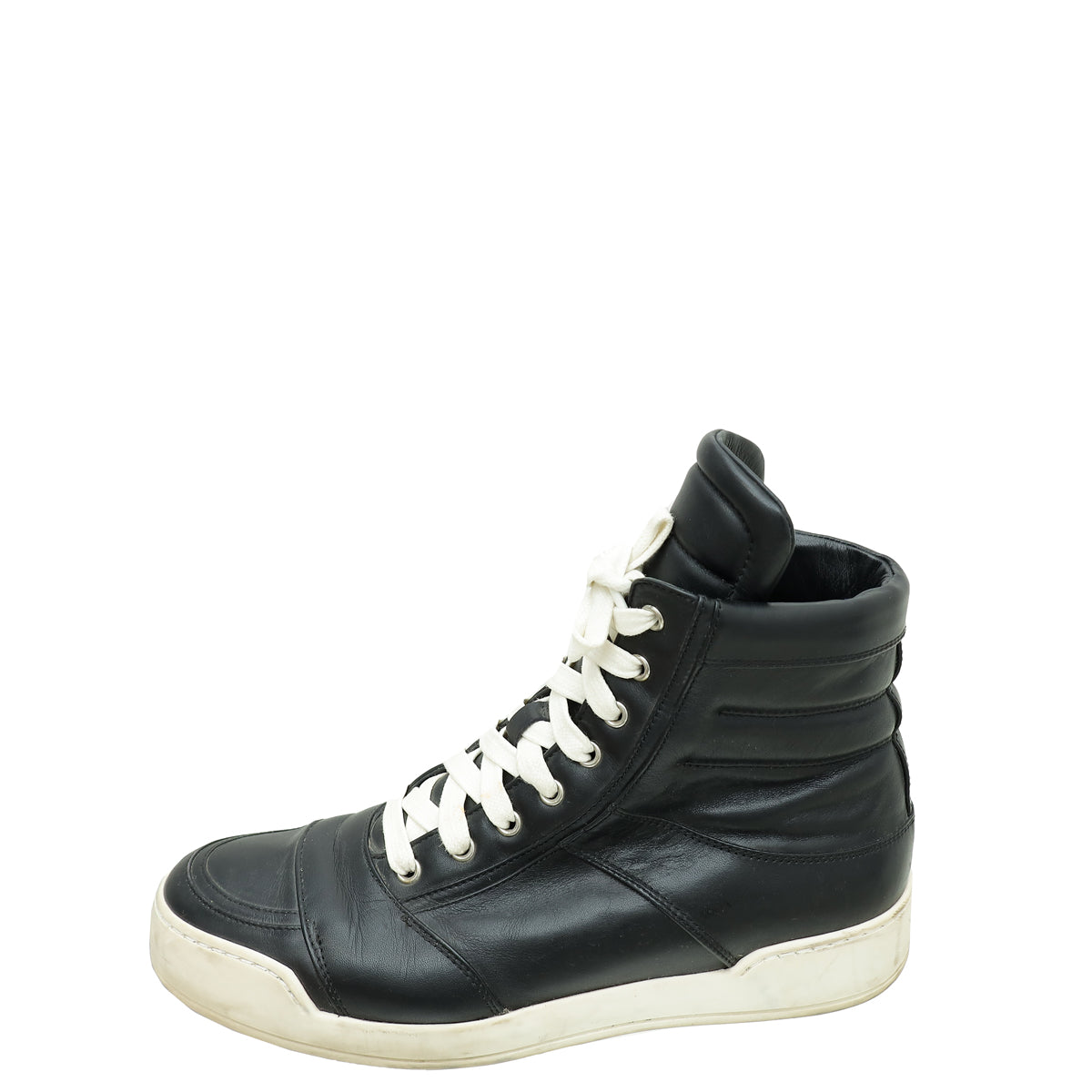 Balmain Black Ankle High Sneaker Boot 40