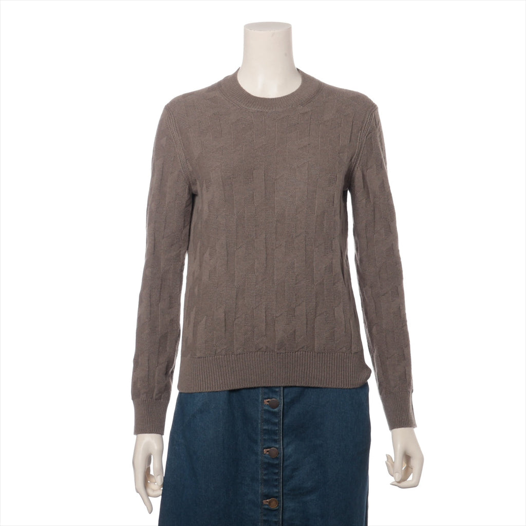 Hermès H Wool Knit Brown