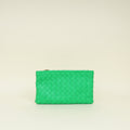 Bottega Veneta Parakeet Intrecciato Small Zip Pouch