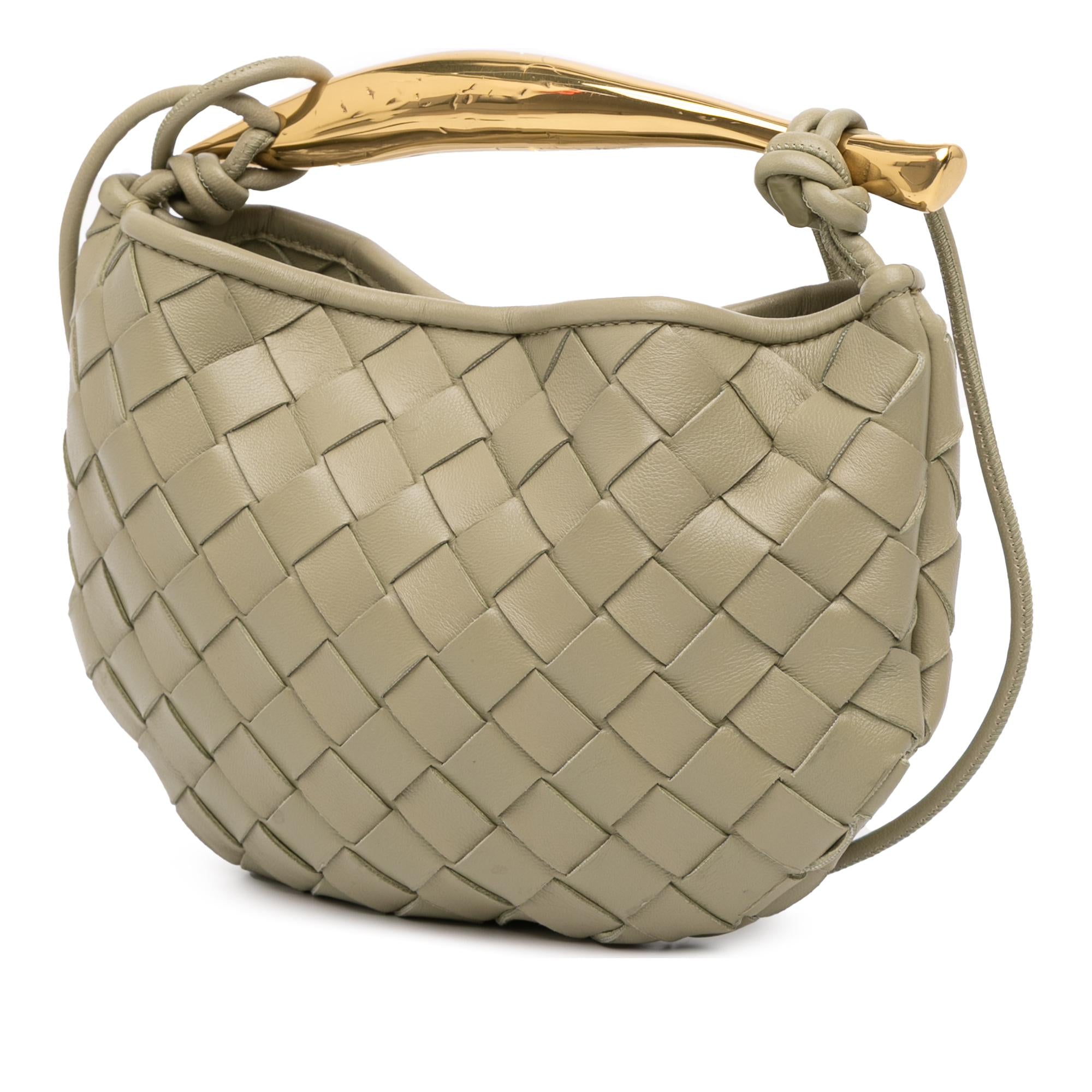 Bottega Veneta Baby Lambskin Intrecciato Sardine