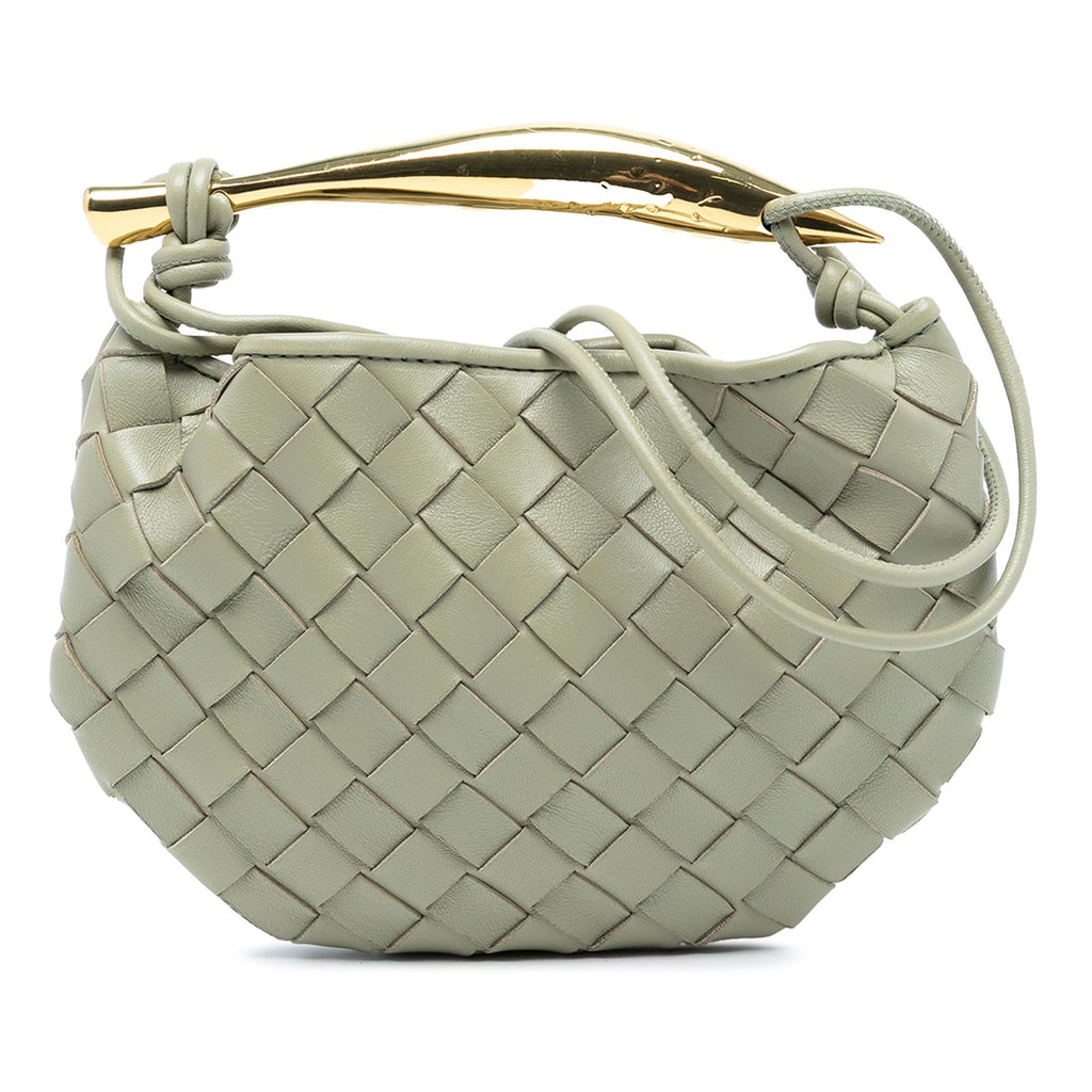 Bottega Veneta Baby Lambskin Intrecciato Sardine