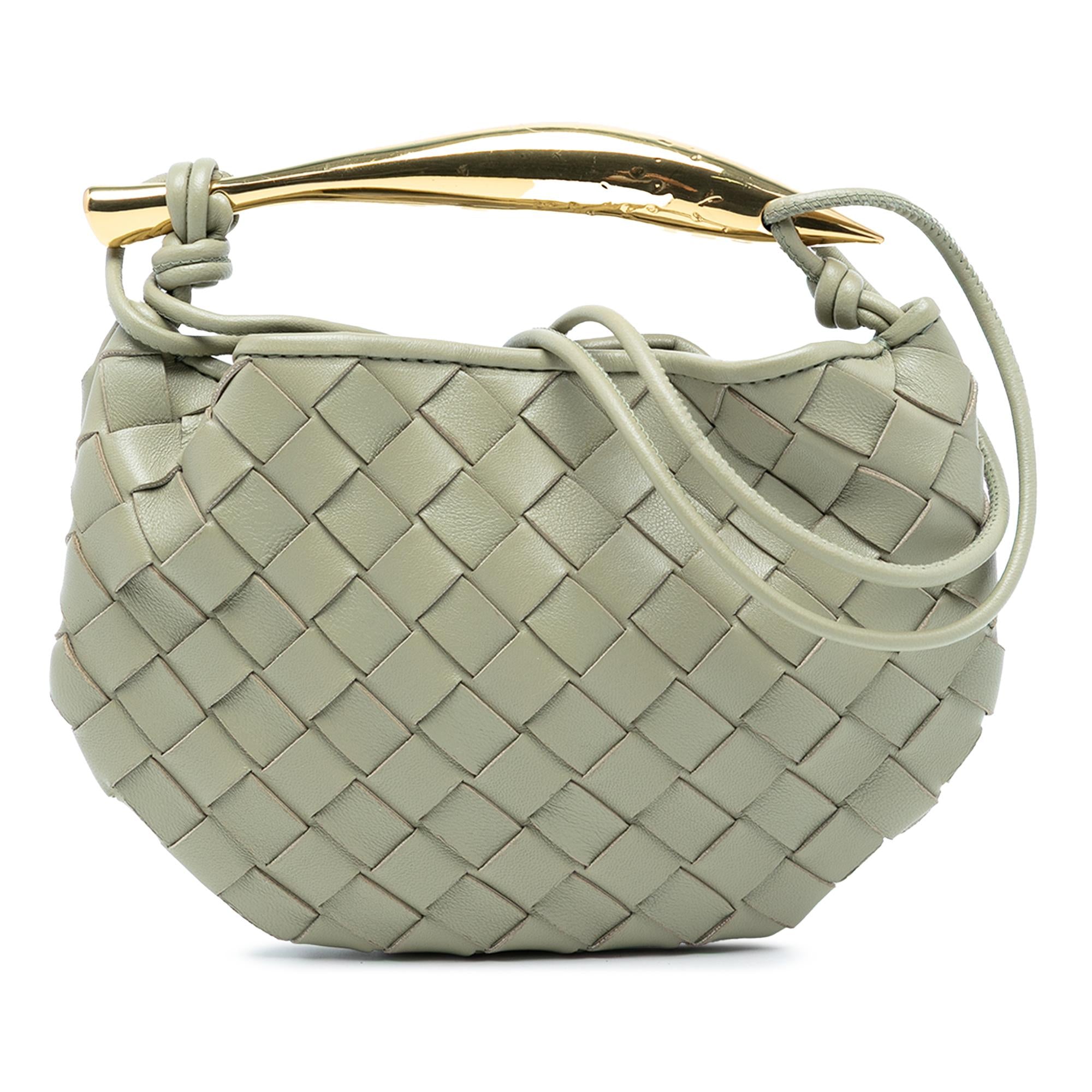 Bottega Veneta Baby Lambskin Intrecciato Sardine
