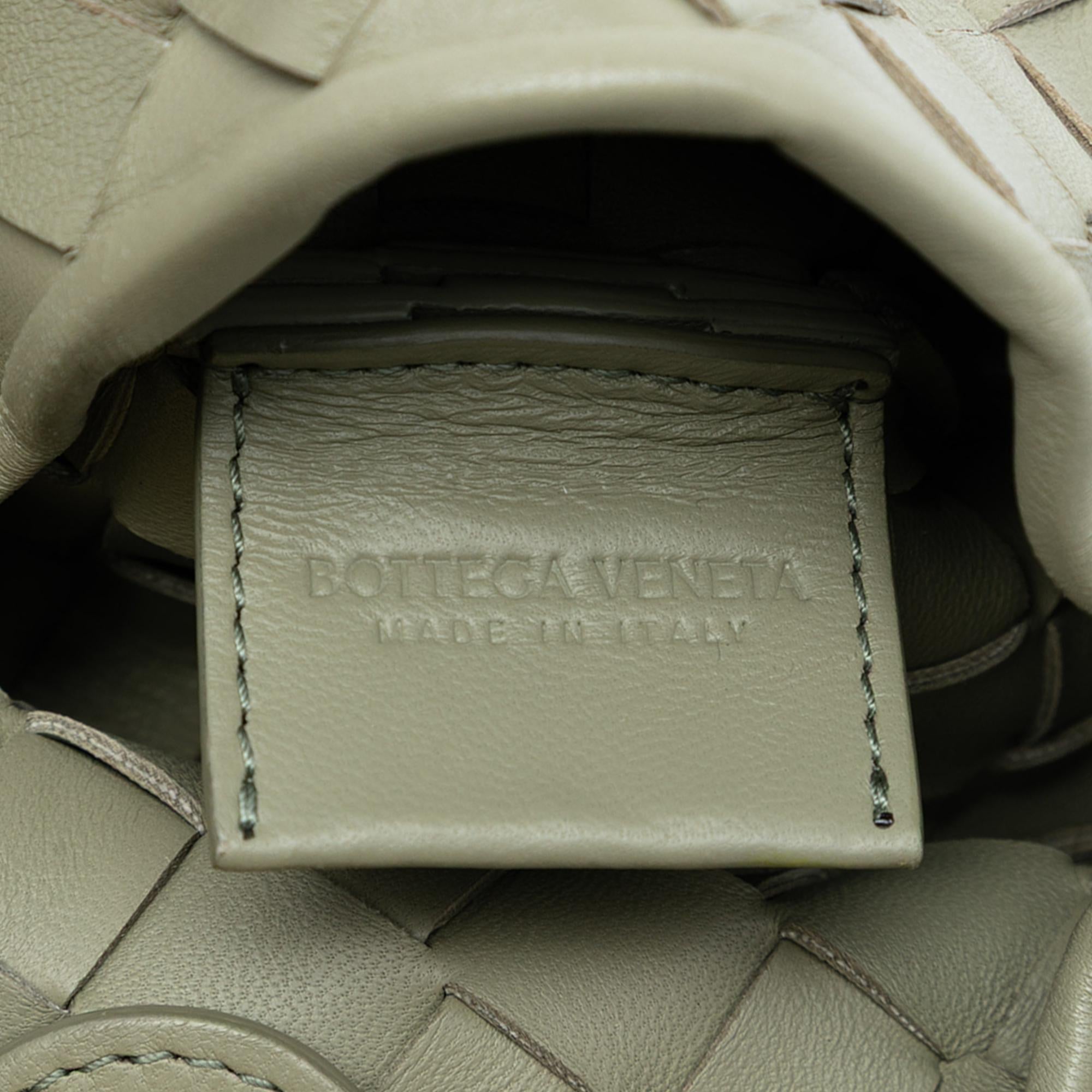 Bottega Veneta Baby Lambskin Intrecciato Sardine