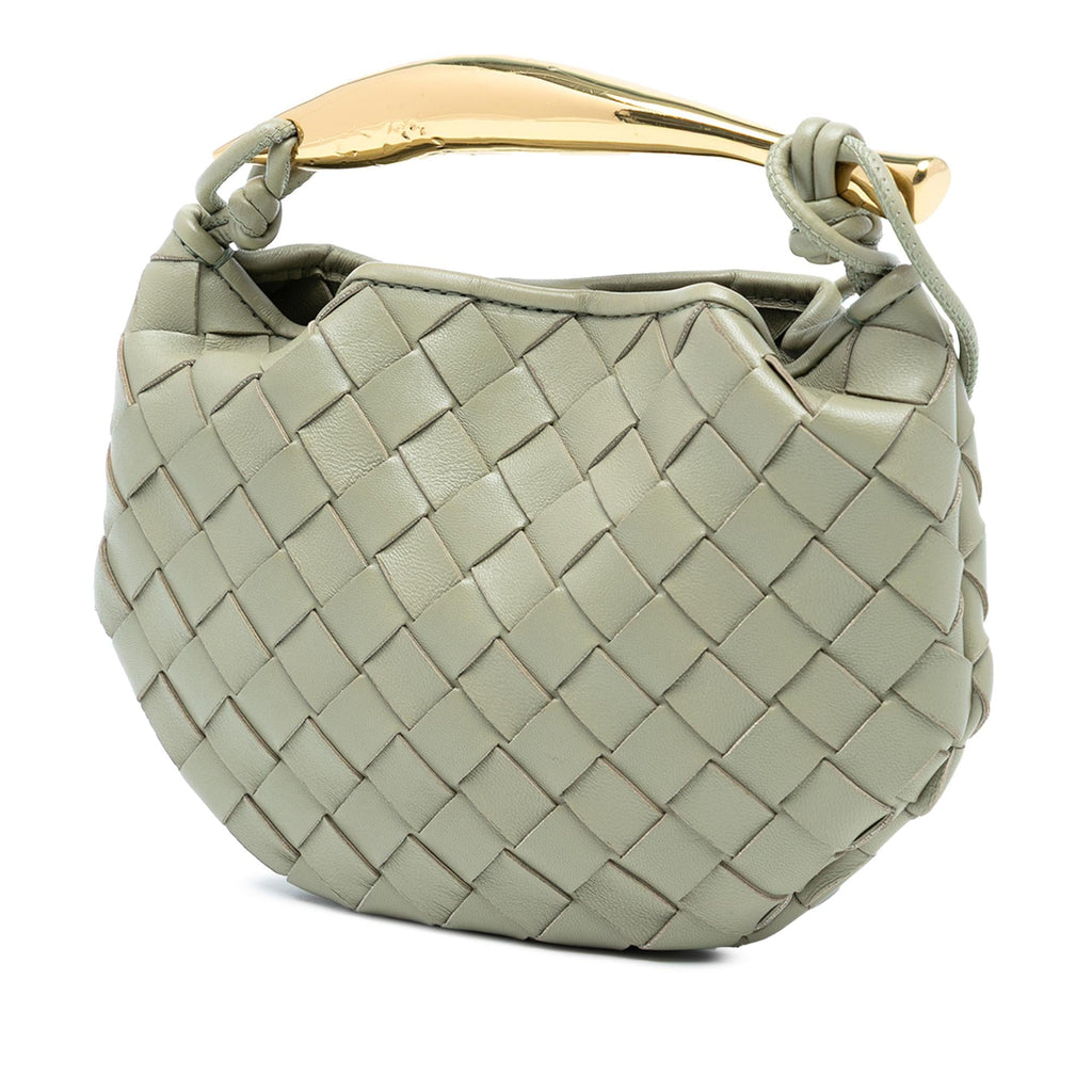 Bottega Veneta Baby Lambskin Intrecciato Sardine