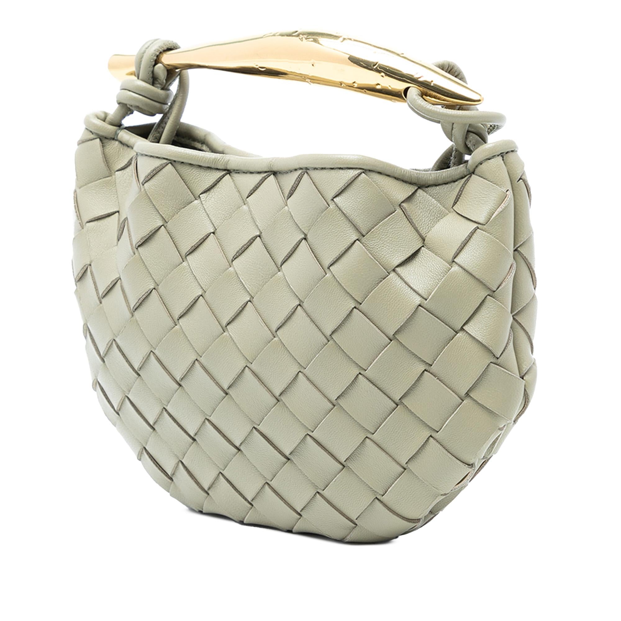 Bottega Veneta Baby Lambskin Intrecciato Sardine