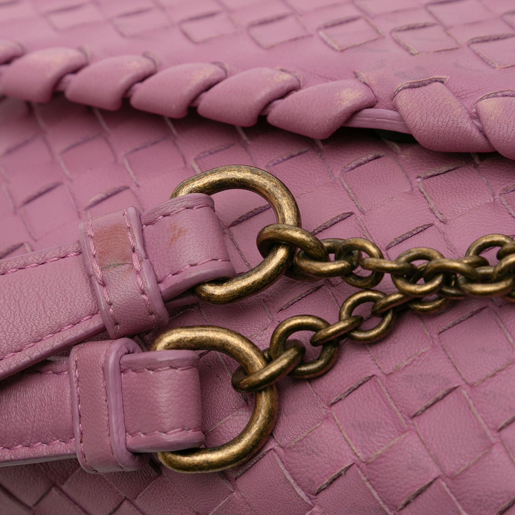 Bottega Veneta Baby Nappa Intrecciato Olimpia Crossbody