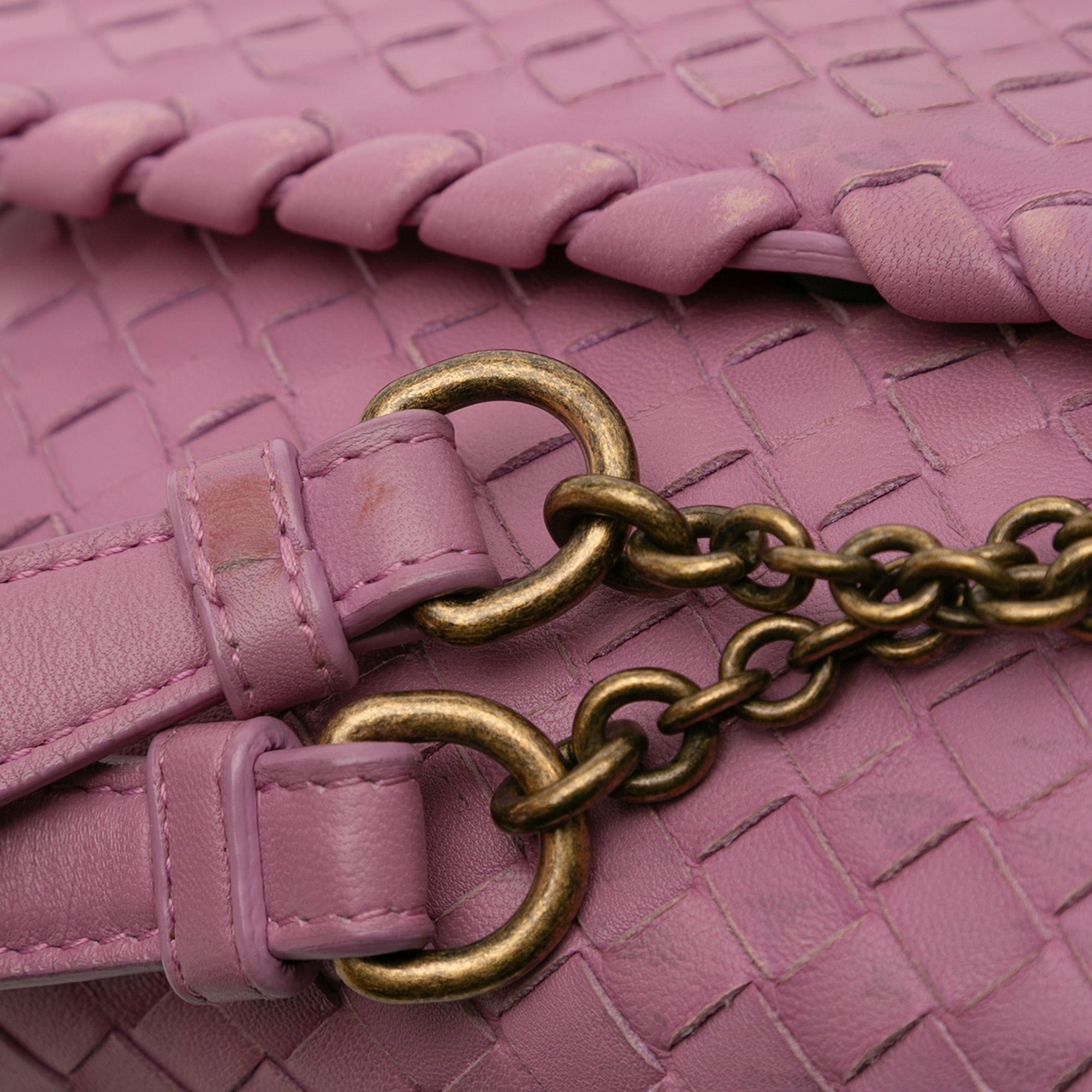 Bottega Veneta Baby Nappa Intrecciato Olimpia Crossbody