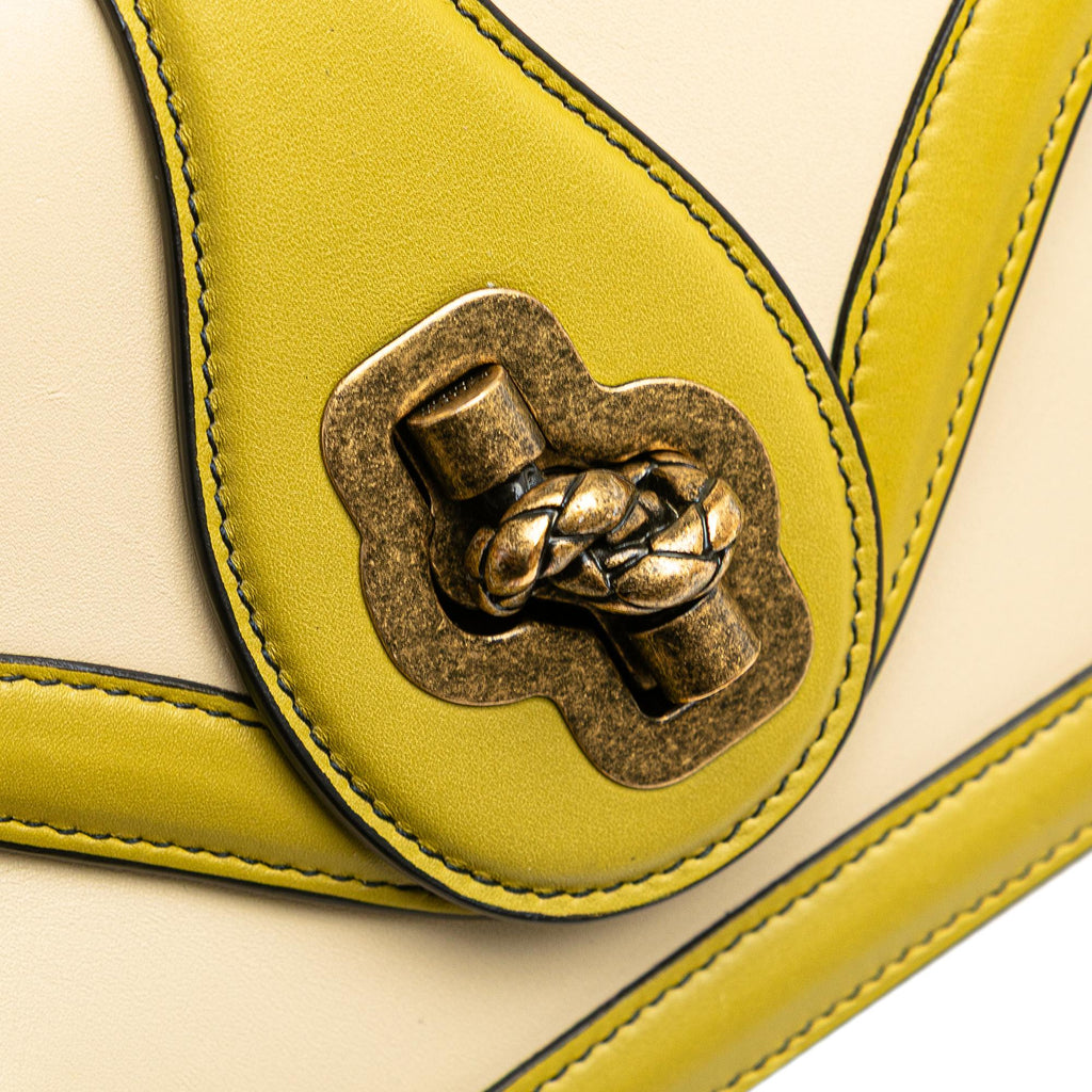Bottega Veneta Bicolor Leather City Knot Shoulder Bag