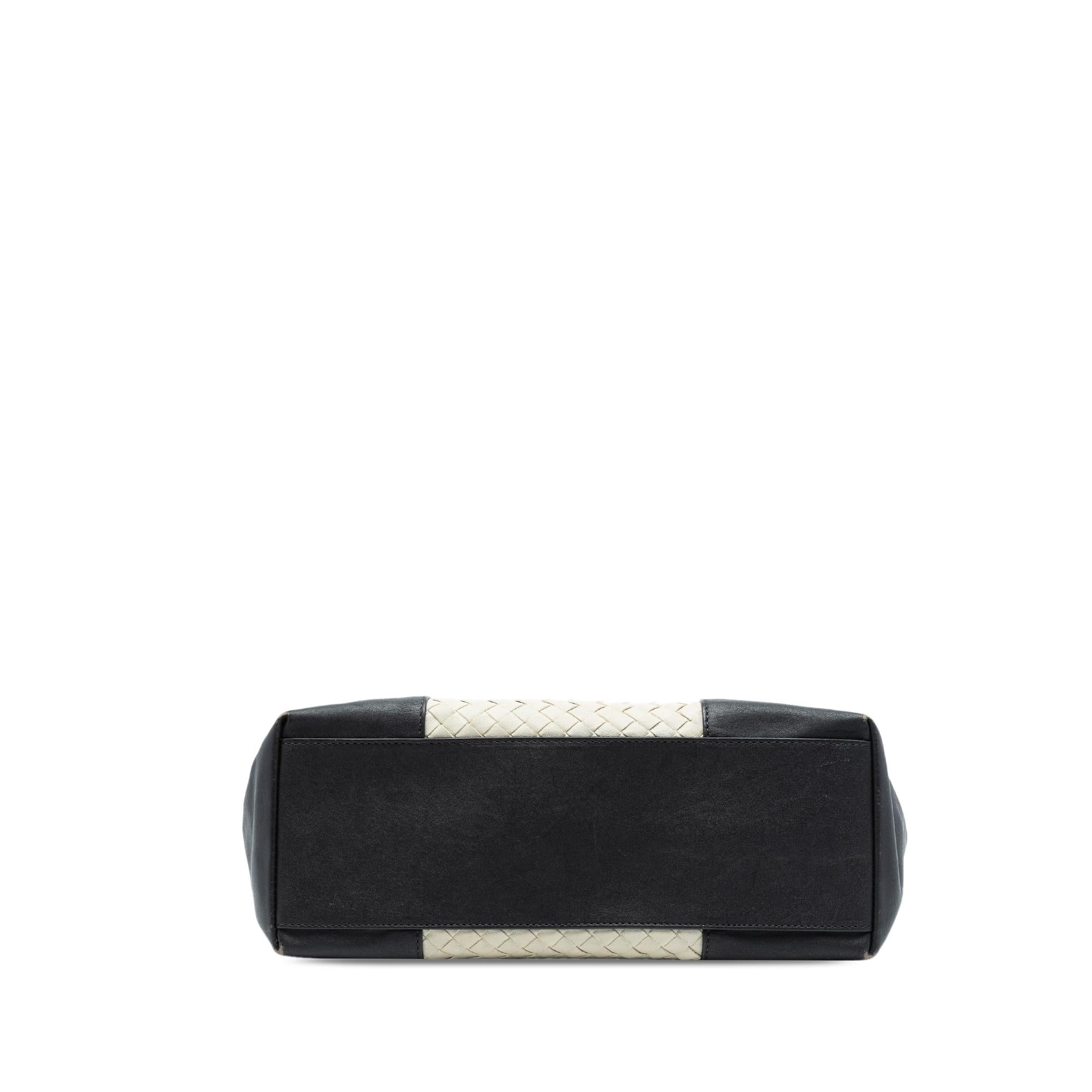 Bottega Veneta Bicolor Nappa Intrecciato Convertible Tote