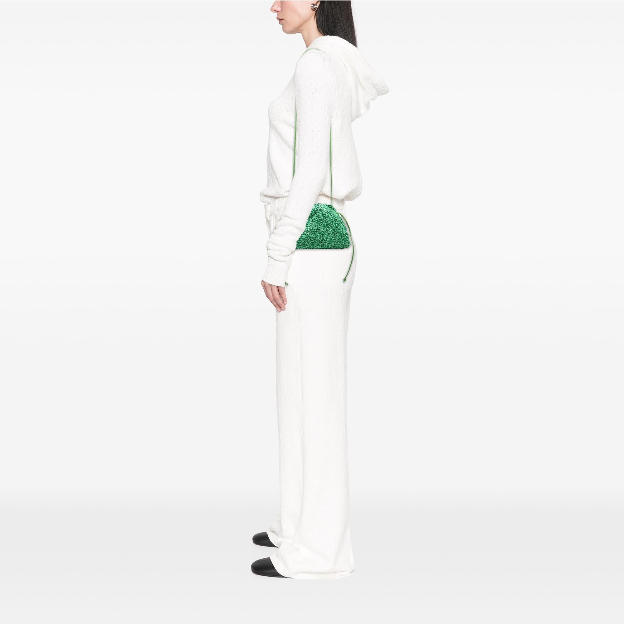 Bottega Veneta Boucle Raffia The Mini Pouch Crossbody