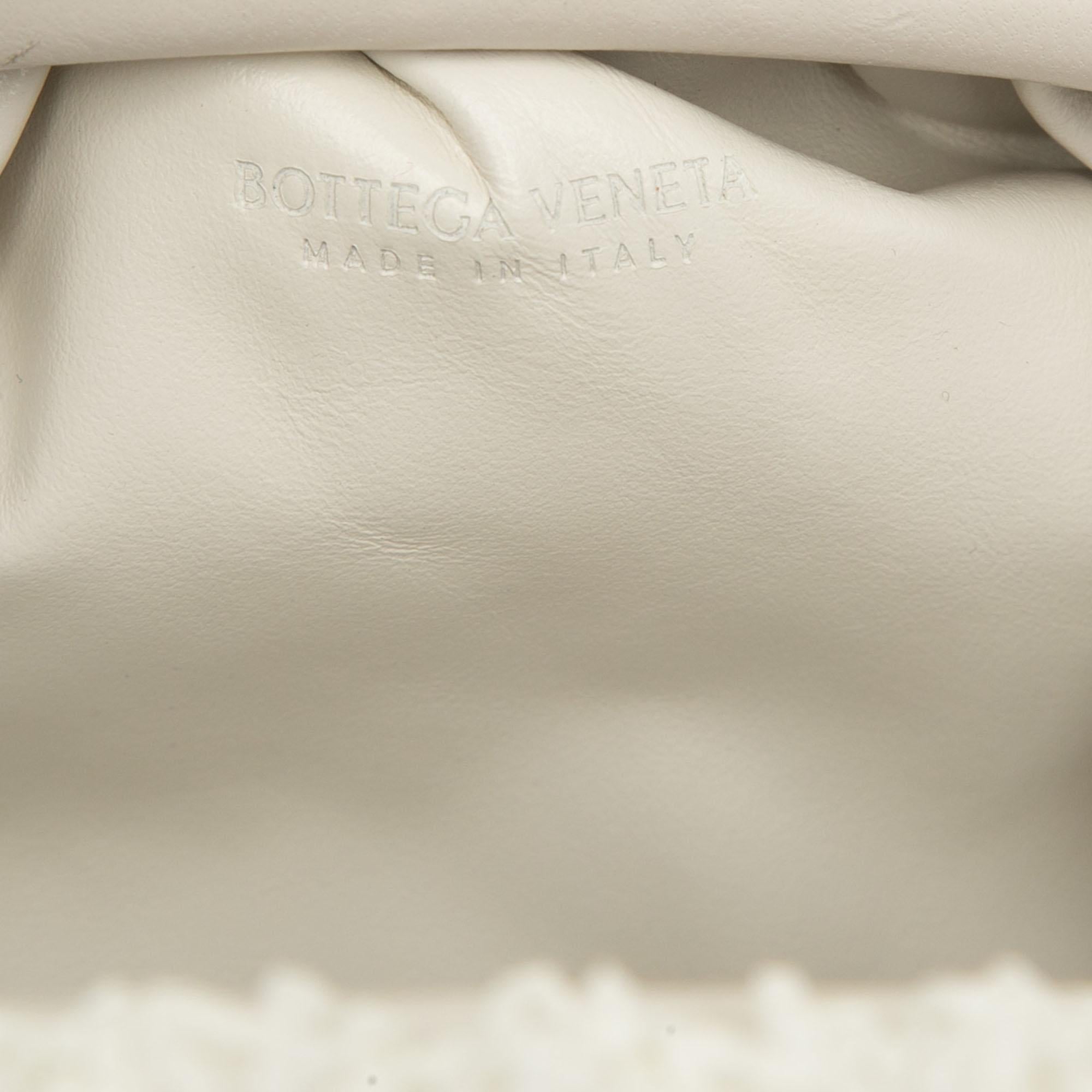 Bottega Veneta Boucle Raffia The Mini Pouch Crossbody