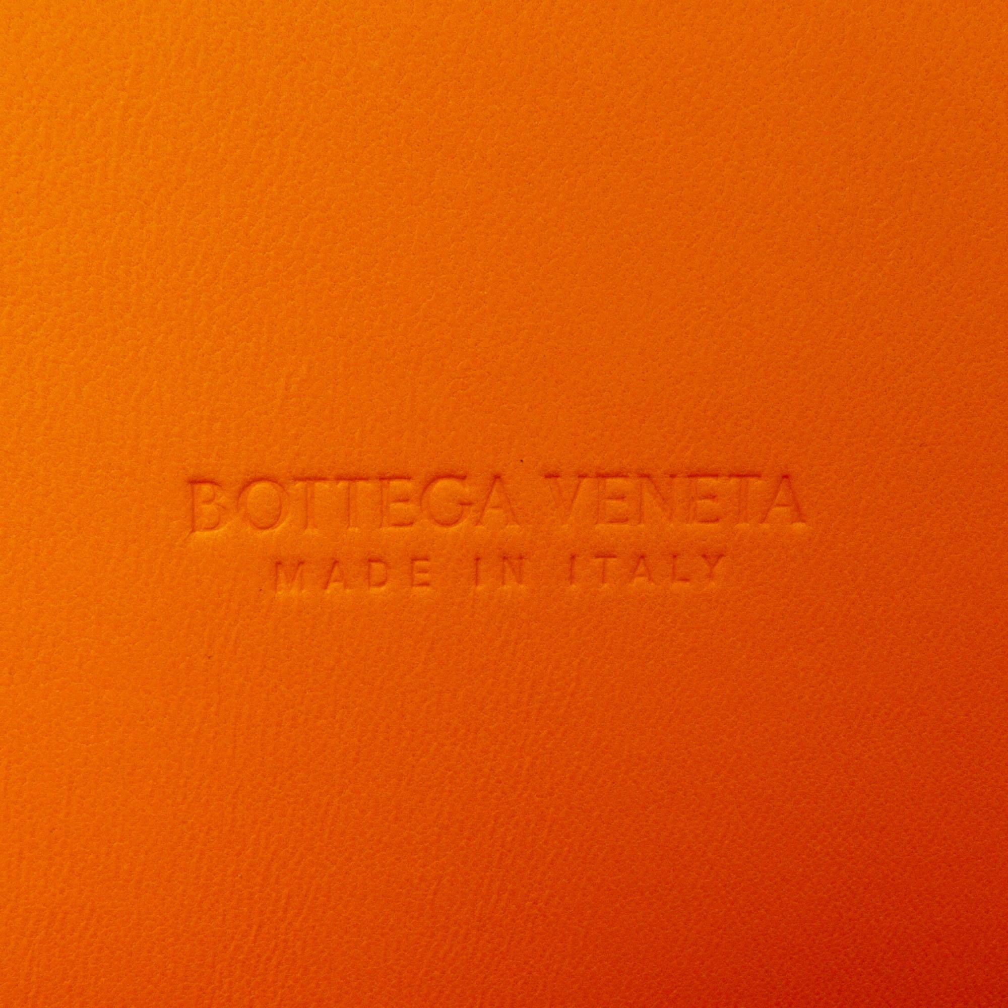 Bottega Veneta Brushed Calfskin Intrecciato Cradle Fold Over Shoulder Bag