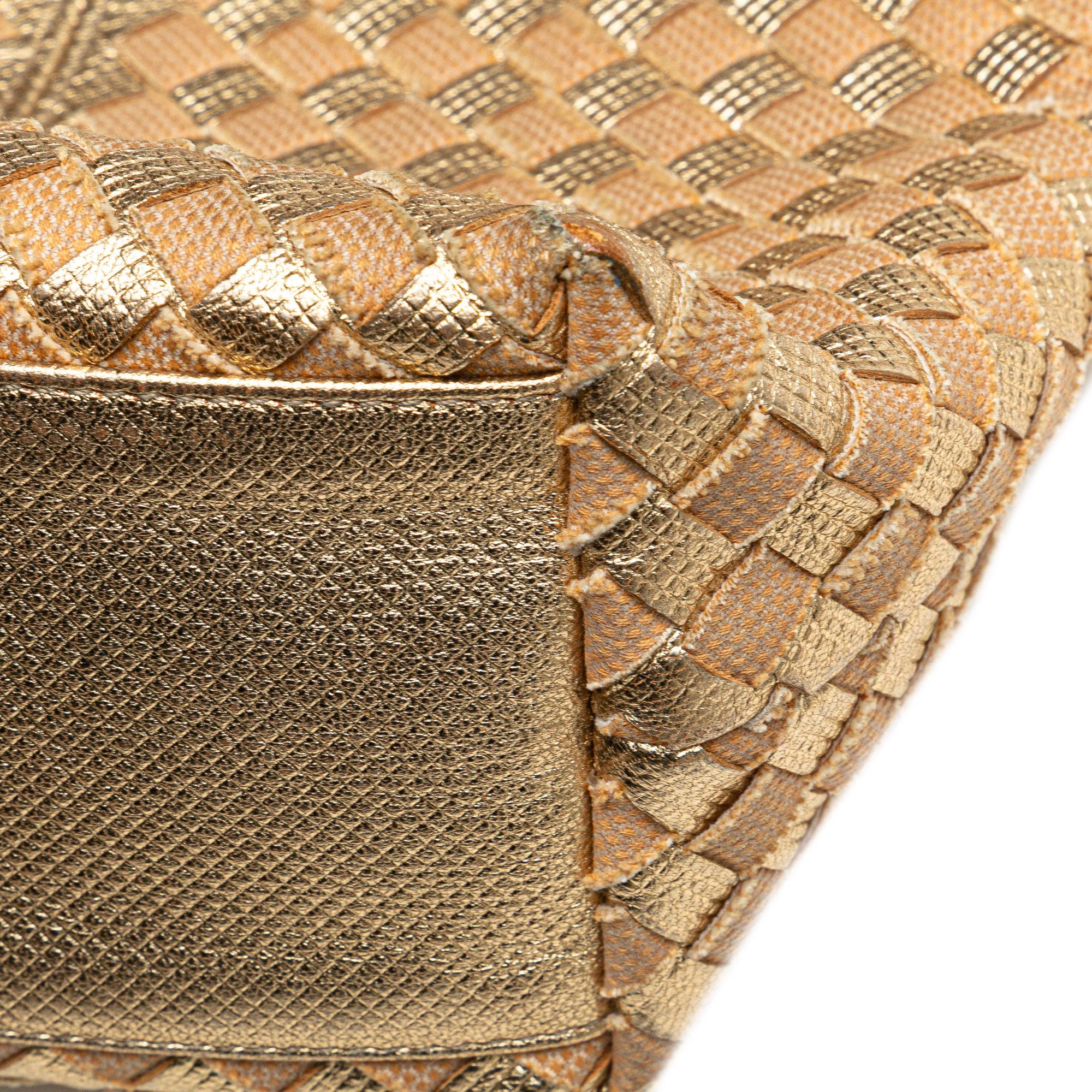 Bottega Veneta Calfskin Intrecciato Grommet Handbag