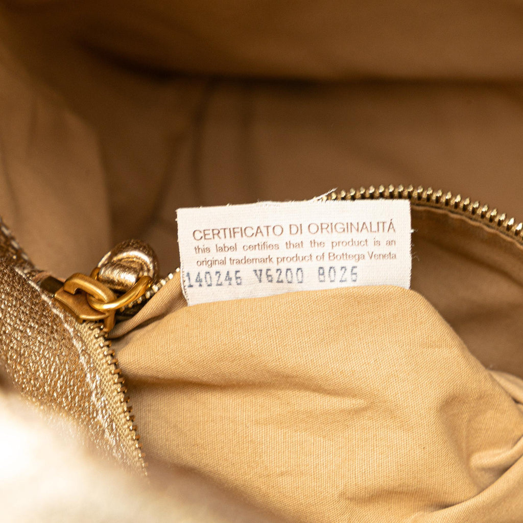 Bottega Veneta Calfskin Intrecciato Grommet Handbag