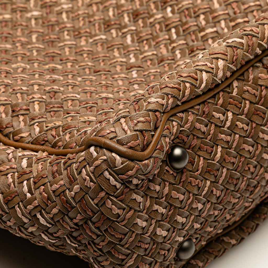 Bottega Veneta Calfskin Intrecciato Paglia Tote