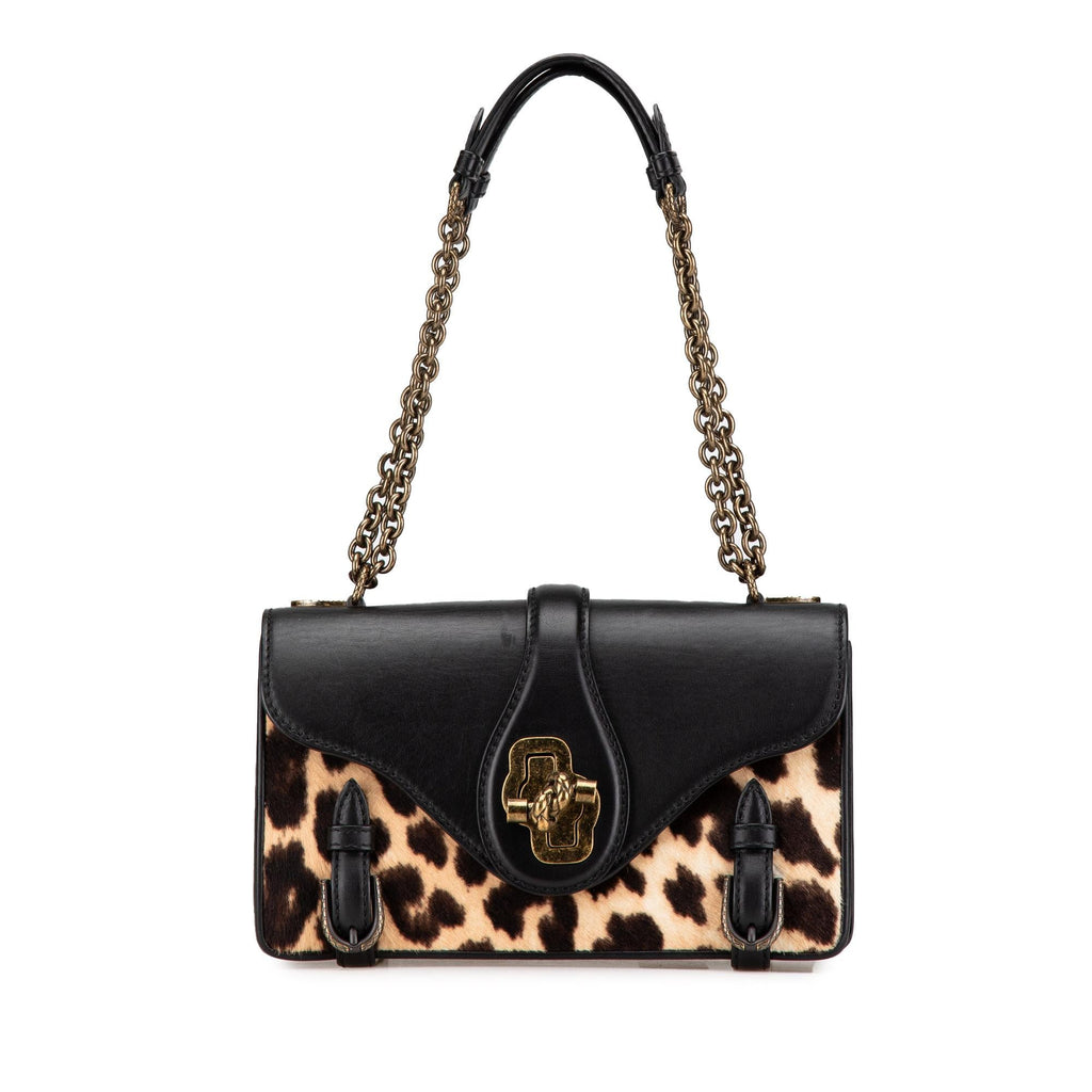 Bottega Veneta Calfskin and Pony Hair City Knot Shoulder Bag
