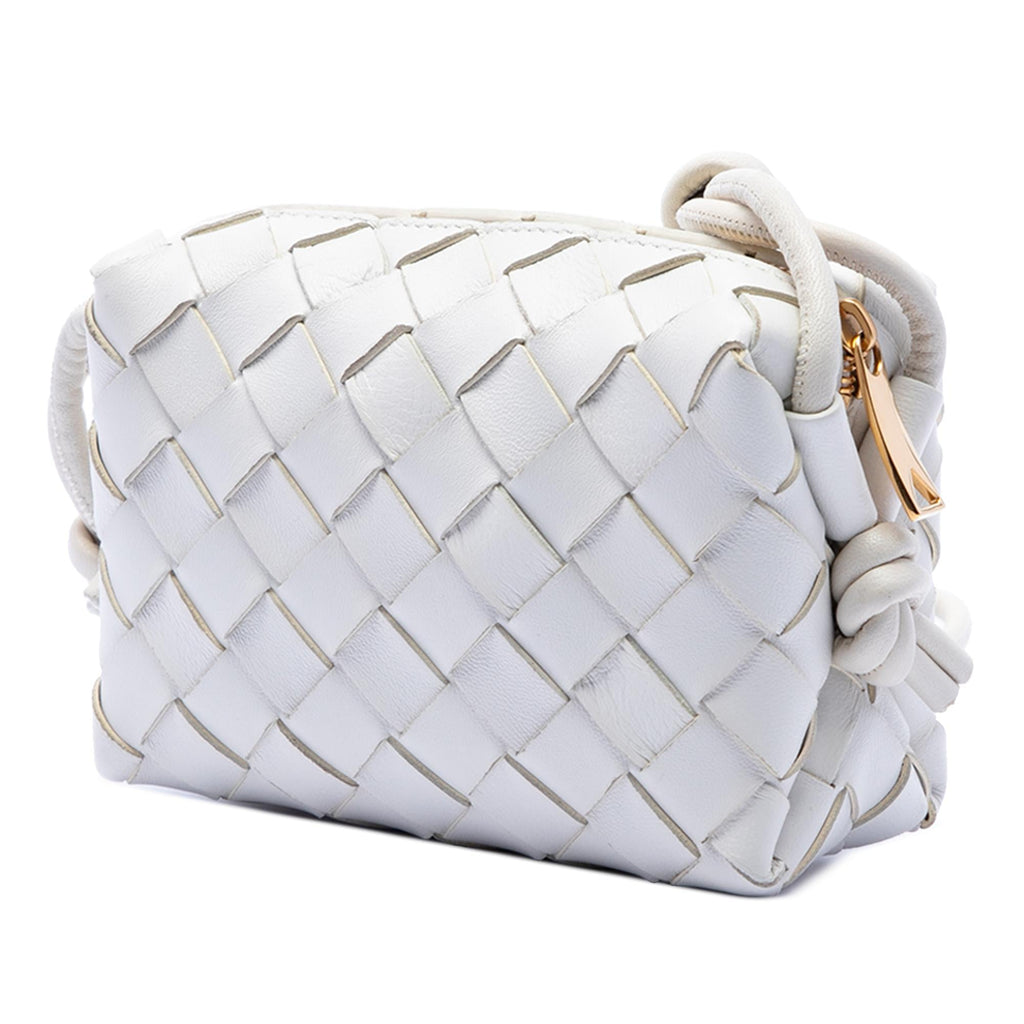 Bottega Veneta Candy Lambskin Intrecciato Loop Camera Bag