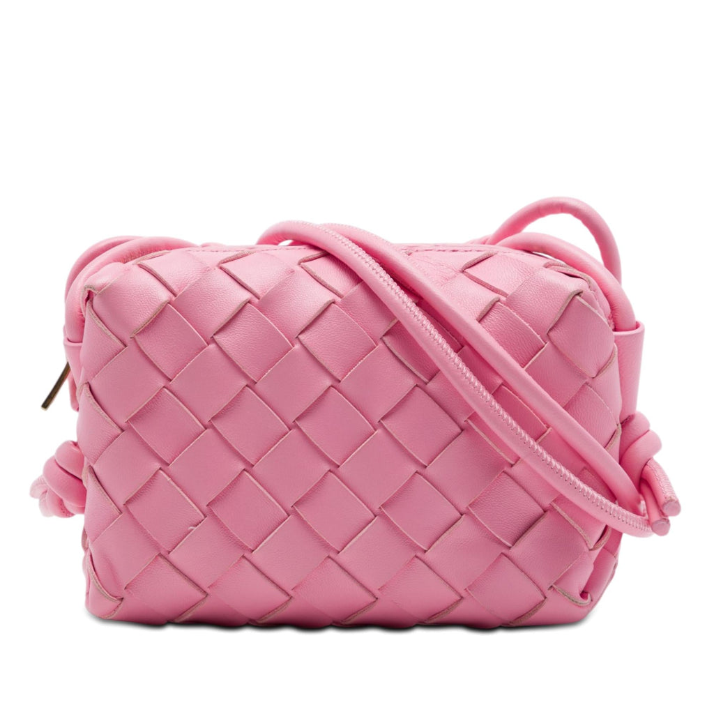 Bottega Veneta Candy Lambskin Intrecciato Loop Camera Bag