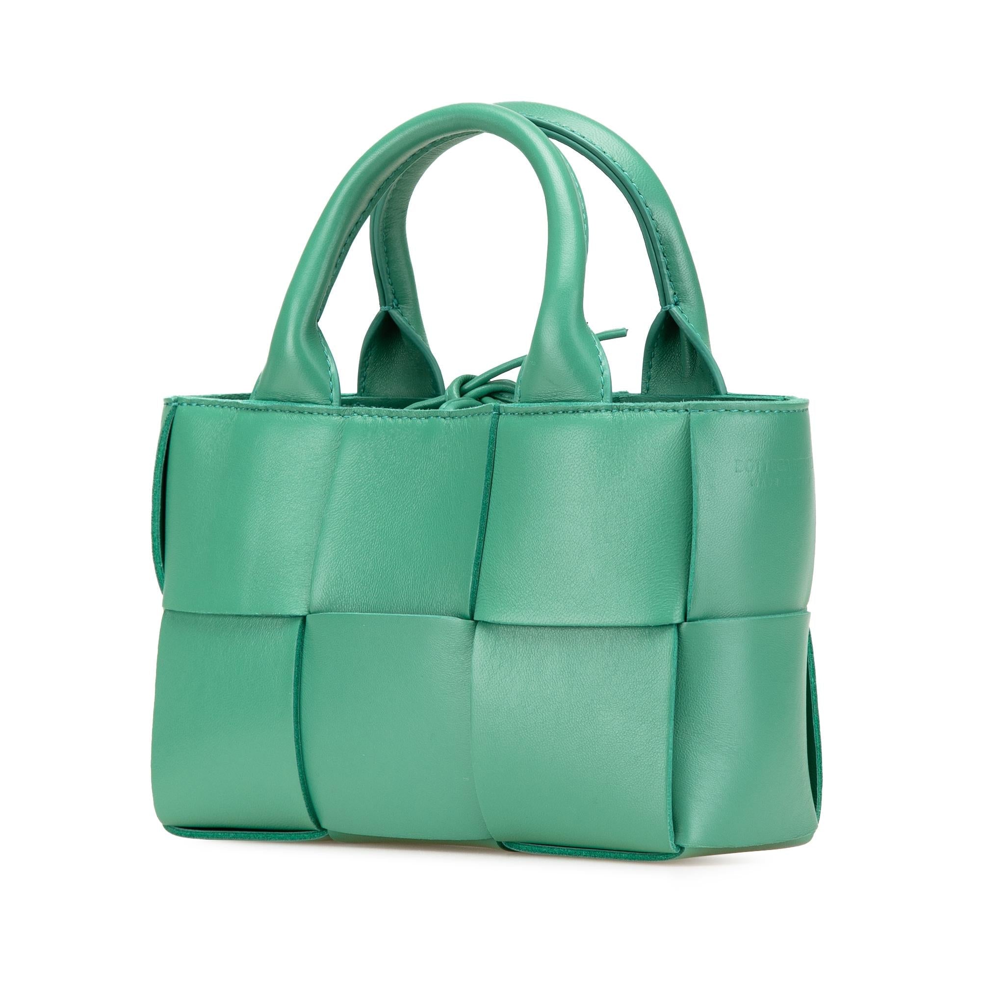 Bottega Veneta Candy Lambskin Intreccio Arco Tote
