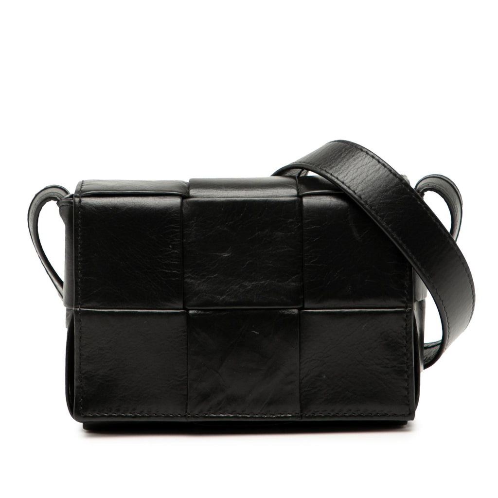Bottega Veneta Candy Paper Calfskin Intrecciato Cassette Crossbody
