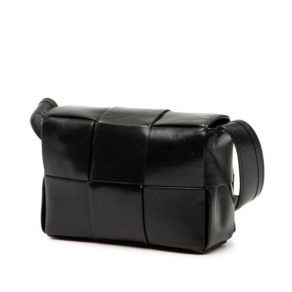 Bottega Veneta Candy Paper Calfskin Intrecciato Cassette Crossbody