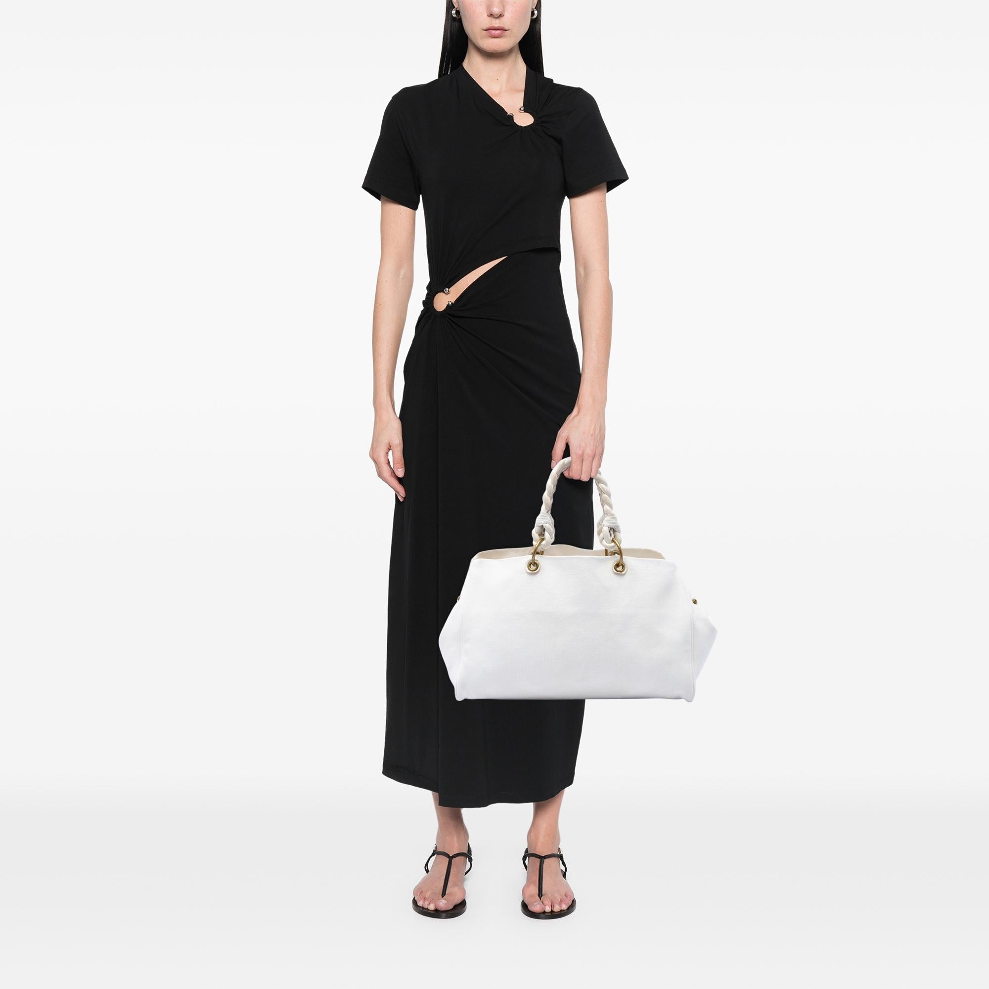 Bottega Veneta Canvas Braided Tote