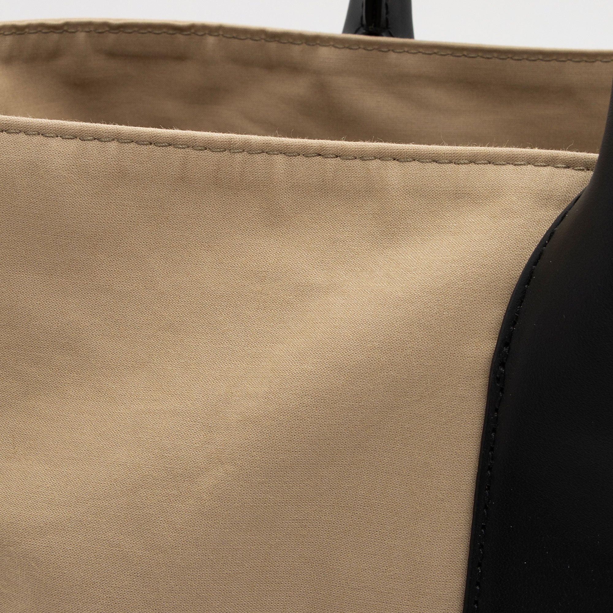 Bottega Veneta Canvas Calfskin Two Tone Tote